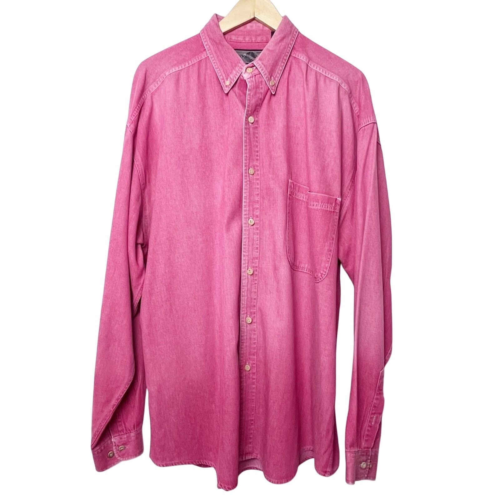 Structure Vintage Structure Red Wash Long Sleeve Shirt Men Size Large Size US L / EU 52-54 / 3 - 1 Thumbnail