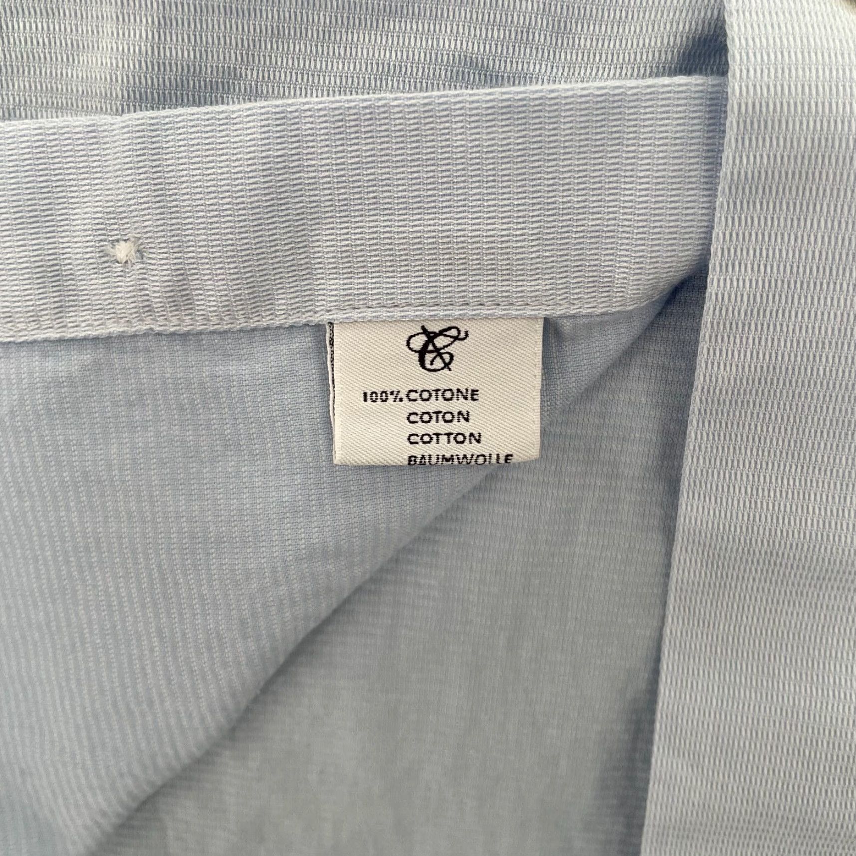Canali VINTAGE Canali Shirt Adult 17 Blue Button-Up Long Sleeve Cotton Italy Classic Mens Size US XL / EU 56 / 4 - 7 Thumbnail