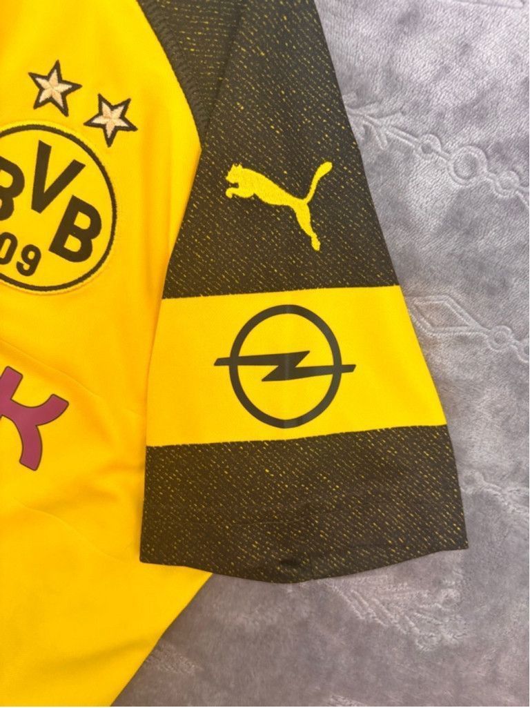 Puma Men's Puma BVB Borussia Dortmund Jersey XL Yellow Soccer Size US XL / EU 56 / 4 - 9 Thumbnail
