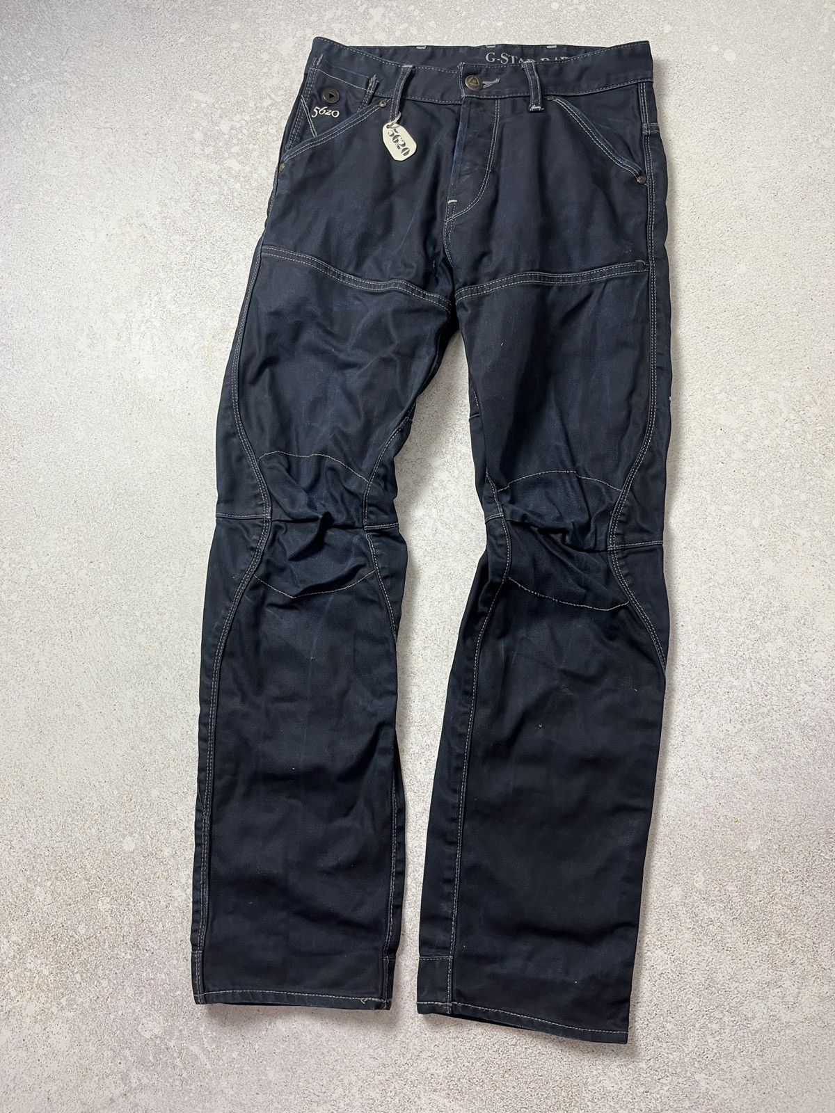 G-Star Elwood Jeans Relaxed Loose Fit Denim Buckle 5620