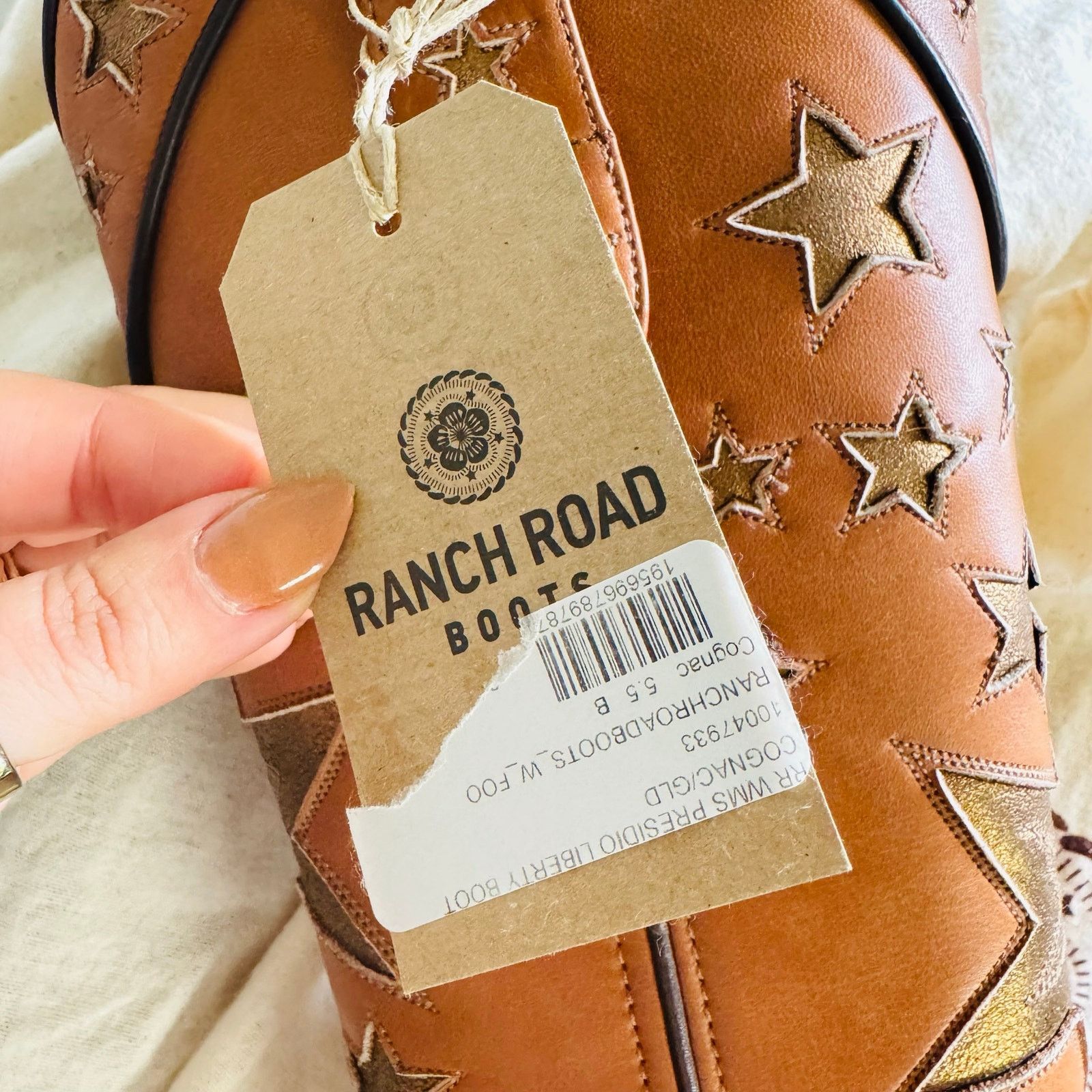 REVOLVE NEW RANCH ROAD Presidio Liberty Star Cowboy Western Boot 5.5 Size US 5.5 / IT 35.5 - 10 Thumbnail