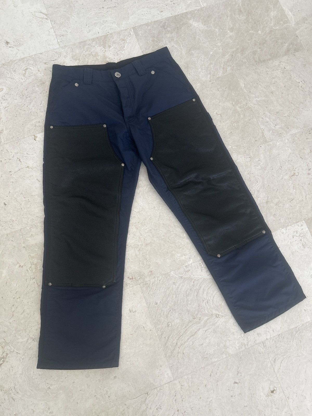 Chrome Hearts Chrome Hearts Blue Carpenters with Yellow Patch and Leather Size US 34 / EU 50 - 3 Thumbnail