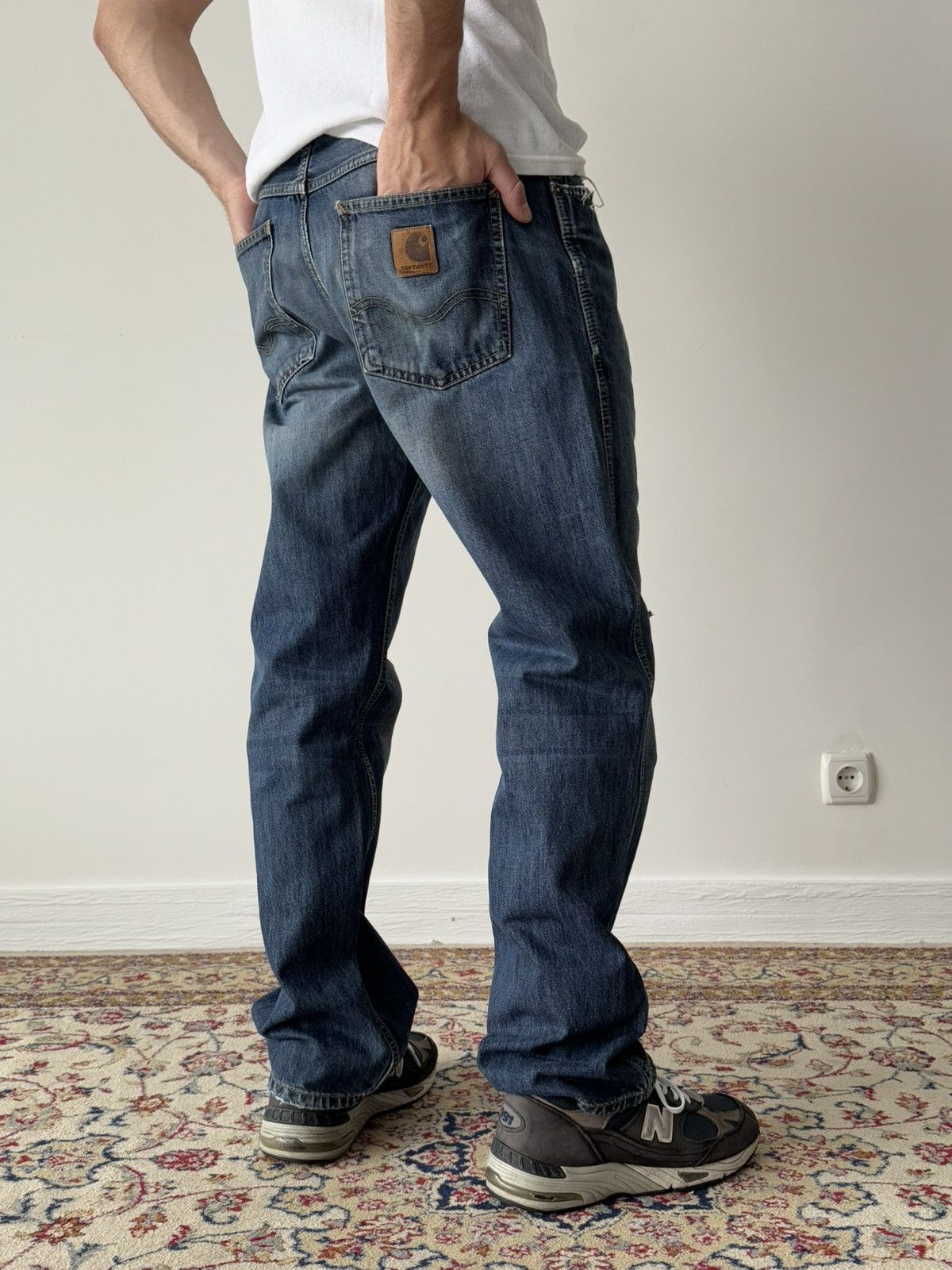 Carhartt × Carhartt Wip × Vintage Vintage Carhartt WIP Skate Destroyed Jeans Pants Size US 32 / EU 48 - 1 Thumbnail