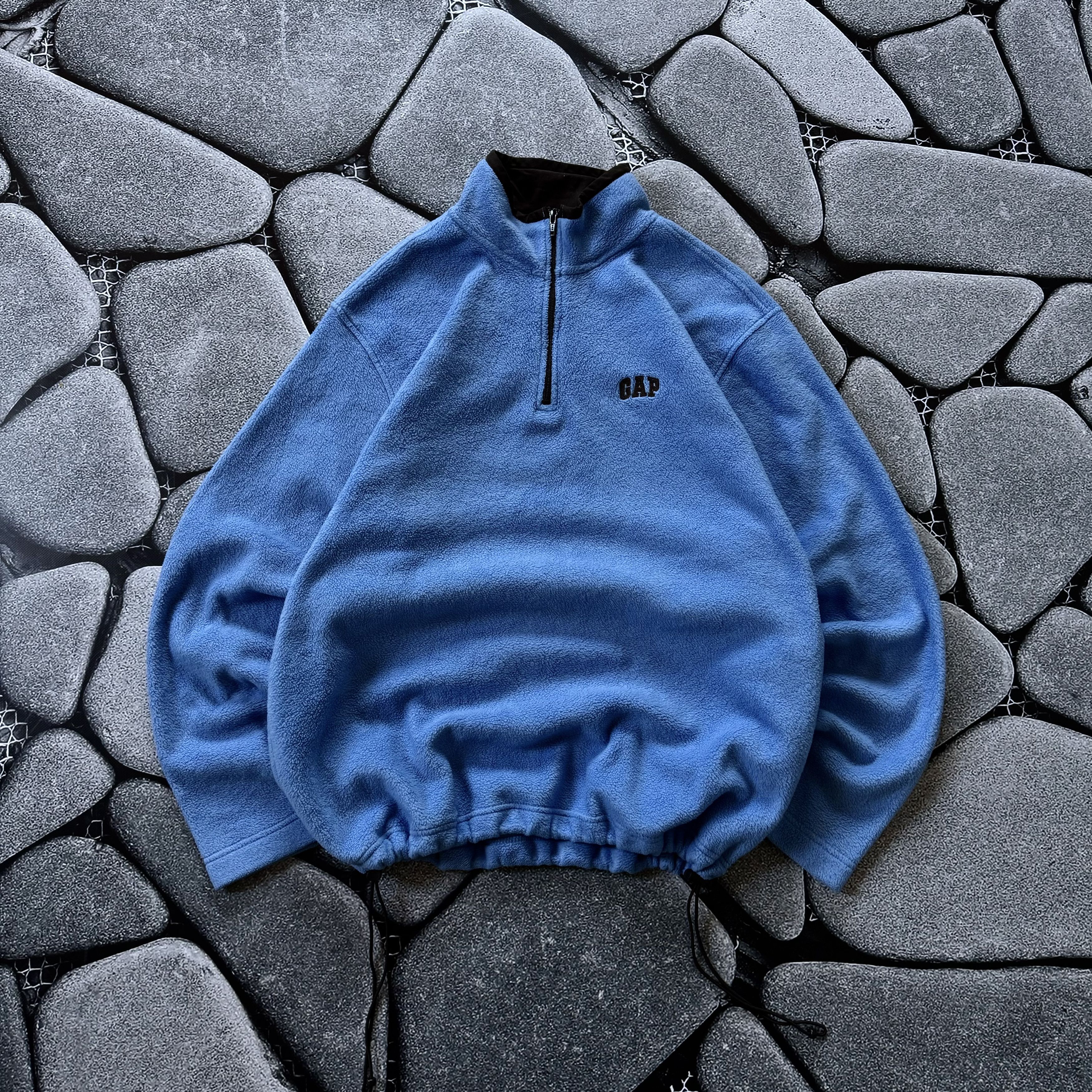 Gap VINTAGE GAP FLEECE BLUE SWEATSHIRT OUTDOOR Y2K Size US XL / EU 56 / 4 - 1 Thumbnail