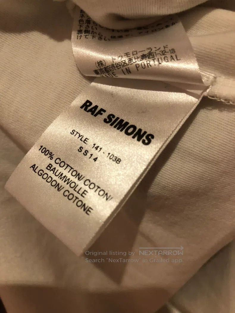 Raf Simons Raf Simons 14SS sleeveless T-shirt Size US S / EU 44-46 / 1 - 4 Thumbnail