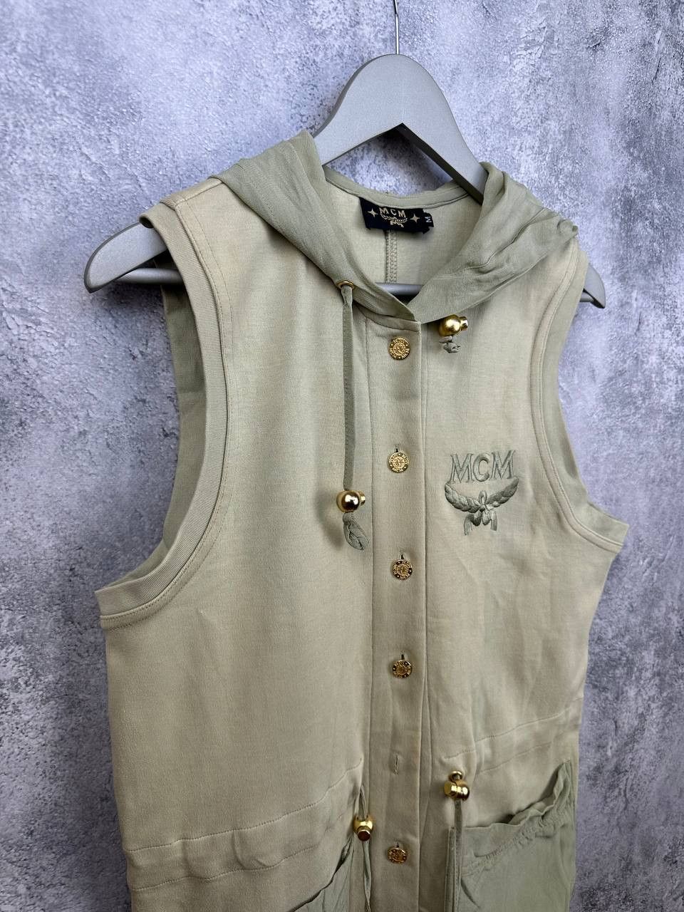 MCM MCM Sleeveless Hoodie Vest with Logo Embroidered Size M / US 6-8 / IT 42-44 - 3 Thumbnail