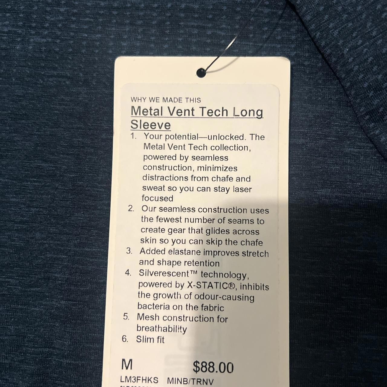 Lululemon Lululemon Men's Navy and Blue Shirt Size US M / EU 48-50 / 2 - 3 Thumbnail