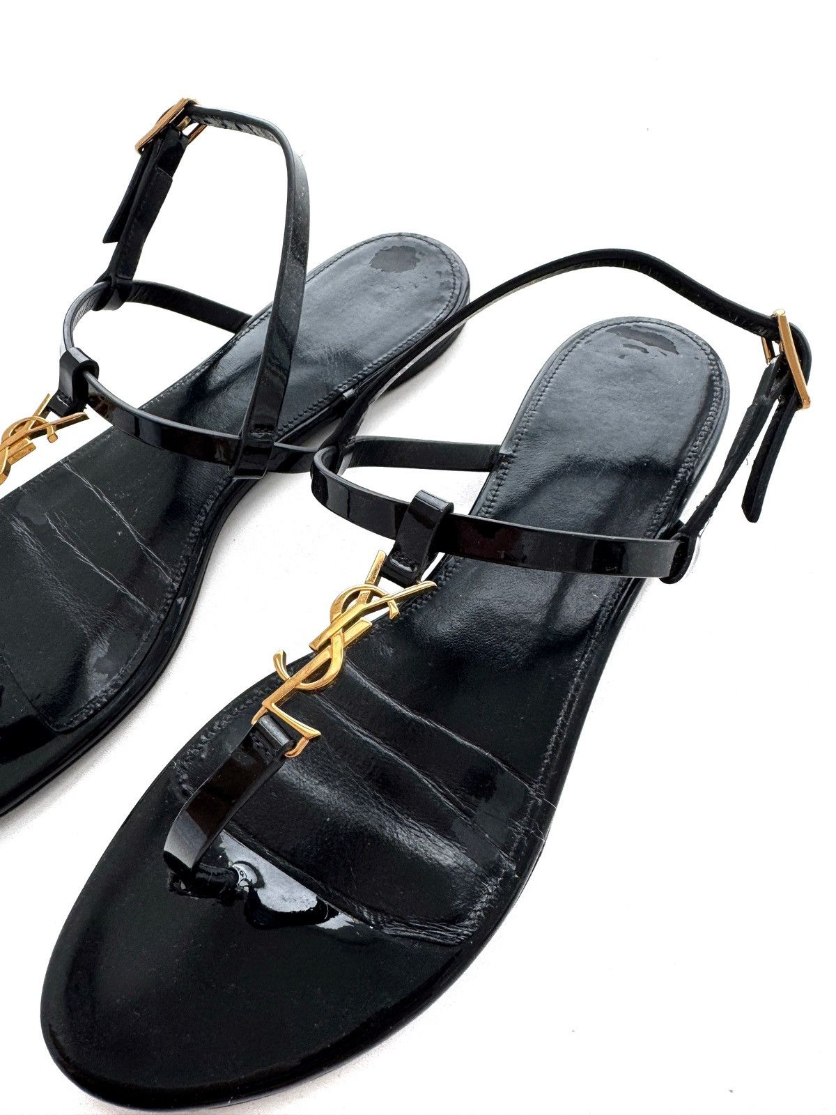 Saint Laurent Paris Saint Laurent Sandals Mini Logo Size US 7.5 / IT 37.5 - 4 Thumbnail