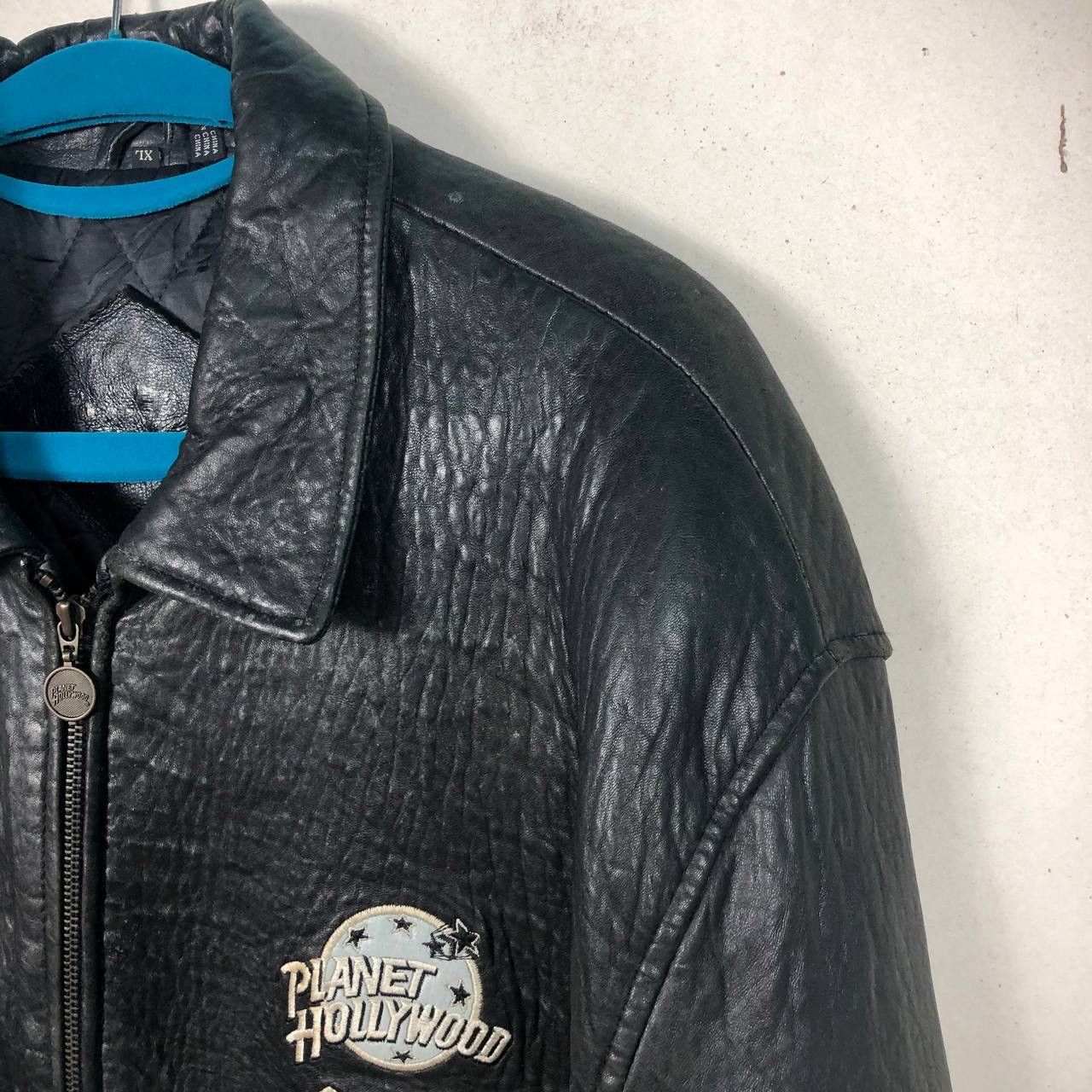 Planet Hollywood Vintage 90s Planet Hollywood Guam USA Leather Jacket Size US XL / EU 56 / 4 - 8 Thumbnail