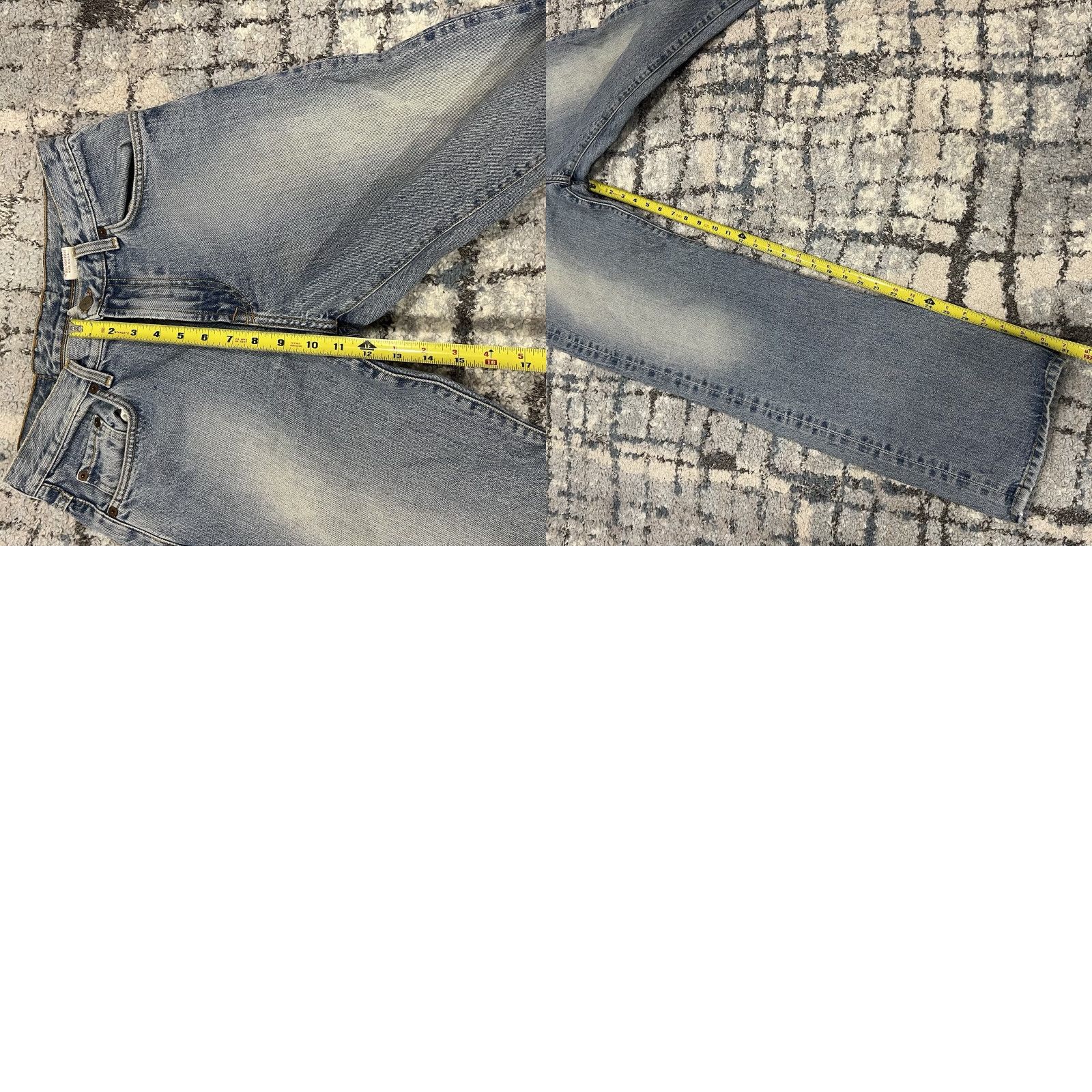 Lucky Brand Lucky Brand Jeans Dungarees Men 32 Light Blue Straight Leg 5-Pocket Denim Cotton USA Mexico Regular Medium Wash Vintage No (Zip) Size US 32 / EU 48 - 8 Thumbnail