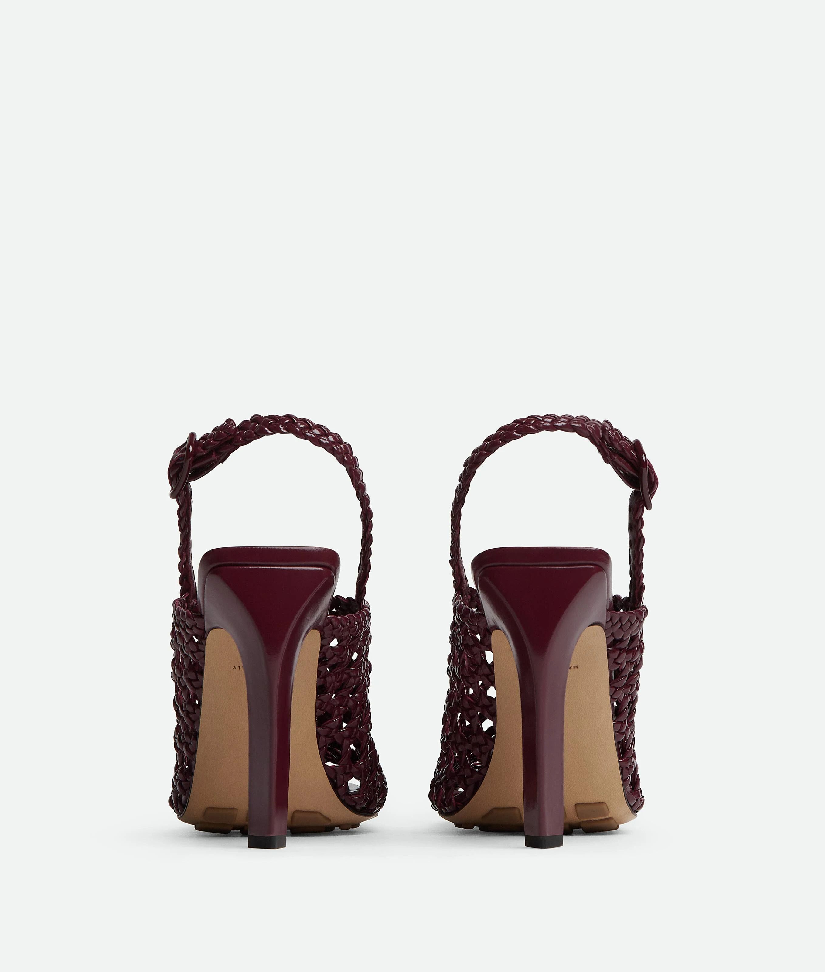Bottega Veneta o1n1vont1224 Jimbo Slingback Pumps in Bordeaux Size US 8 / IT 38 - 3 Thumbnail