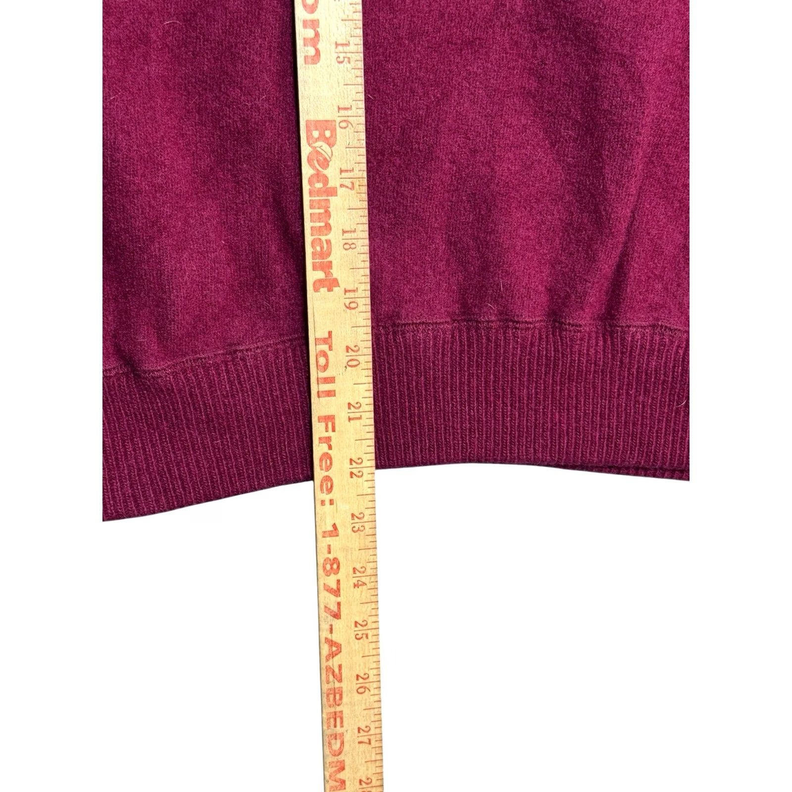 Eddie Bauer VINTAGE Eddie Bauer Sweater XL Mens Wool Heather Maroon High Neck Size US XL / EU 56 / 4 - 4 Thumbnail
