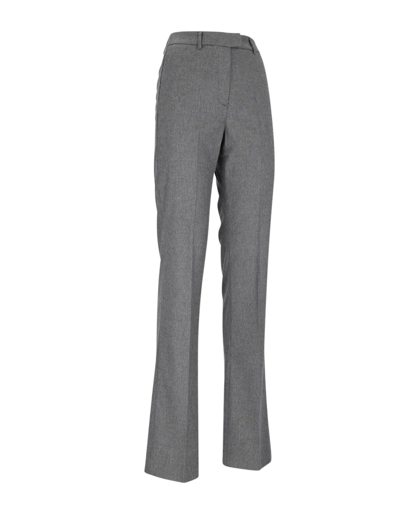 THE ANDAMANE o1s22i1n1024 Gladys Flannel Pants in Grey Size 28" / US 6 / IT 42 - 3 Thumbnail