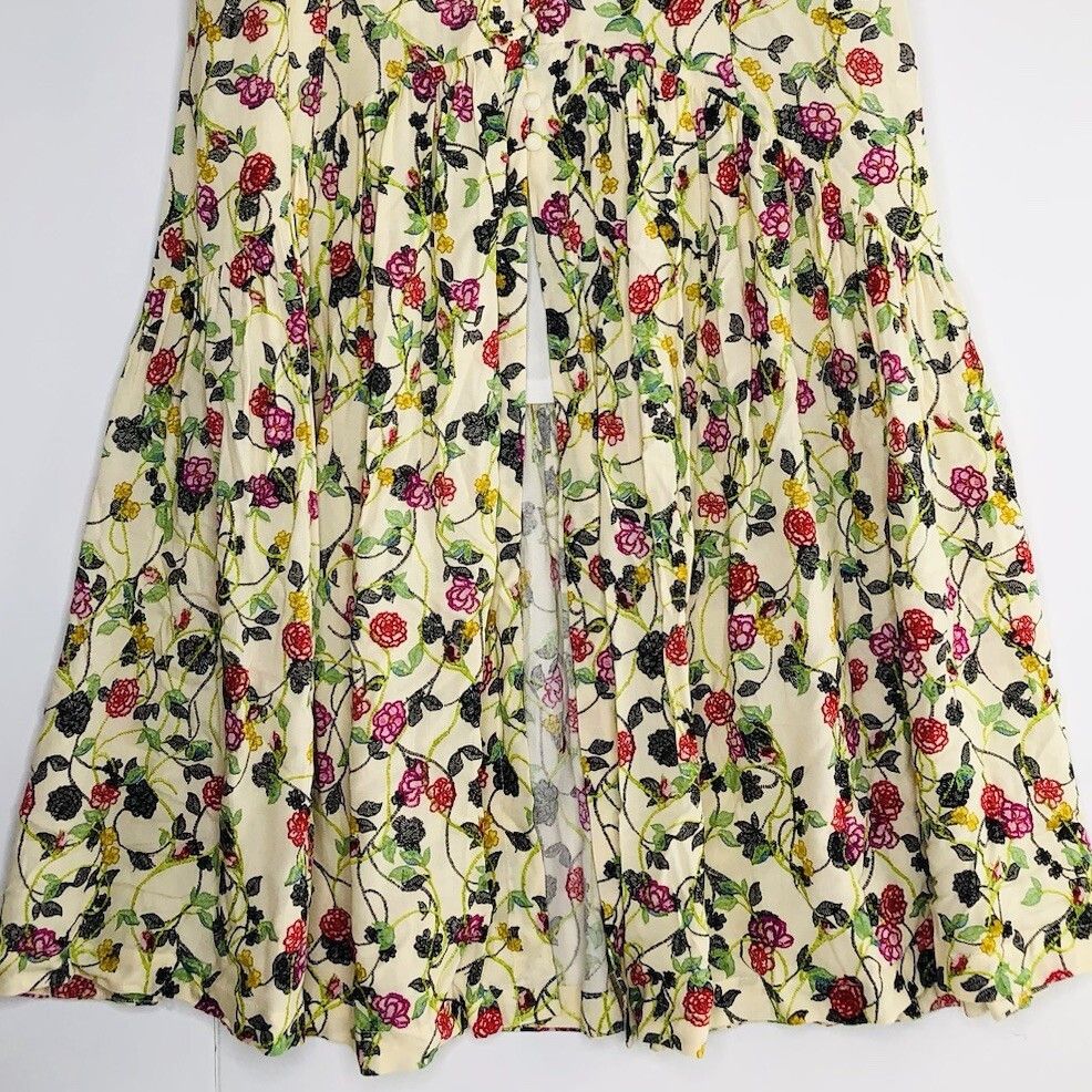 Other Vtg V Christina Tiered Floral Maxi Skirt L Half Button Fairy Size 34" / US 12 / IT 48 - 2 Thumbnail