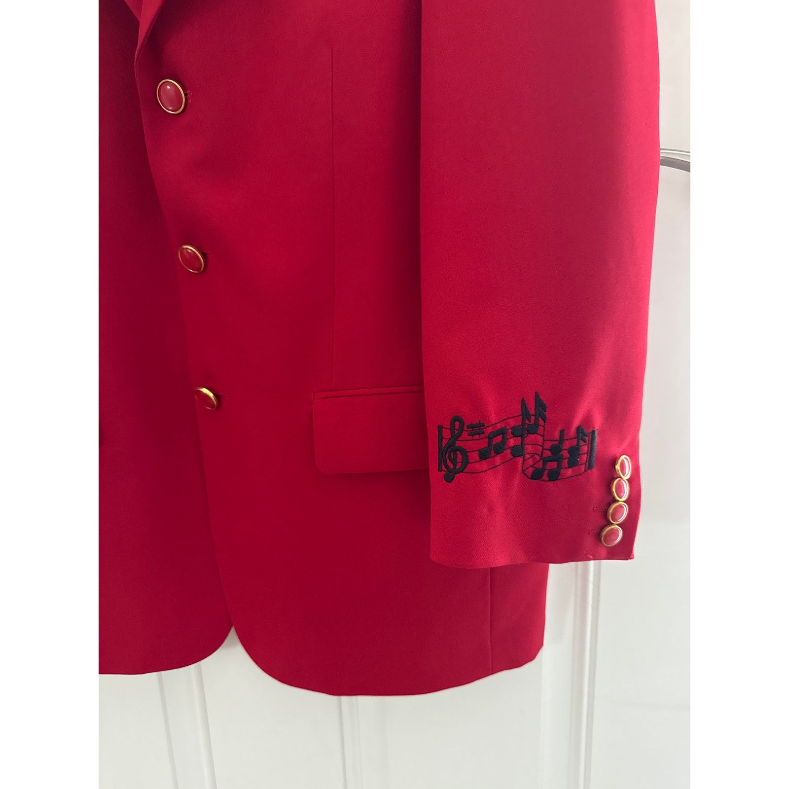 Other Lucci Collezion Red & black music note concert blazer 40 R Size US M / EU 48-50 / 2 - 4 Thumbnail