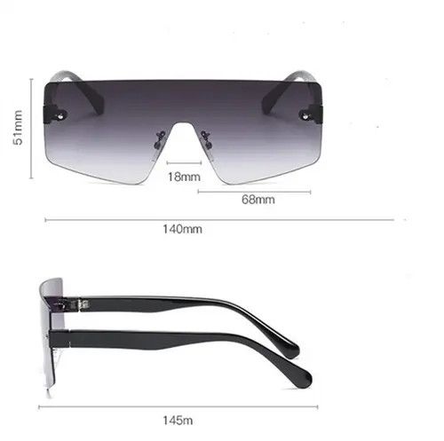 Designer × Electric Visual Vintage rimless sunglasses Size ONE SIZE - 4 Thumbnail