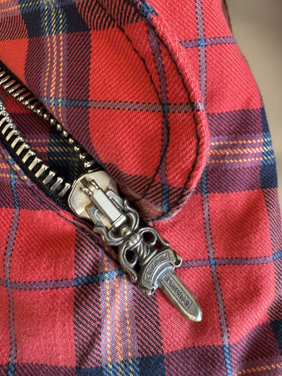 Chrome Hearts CHROME HEARTS mattyboy limited red plaid down jacket Size US XXL / EU 58 / 5 - 6 Thumbnail