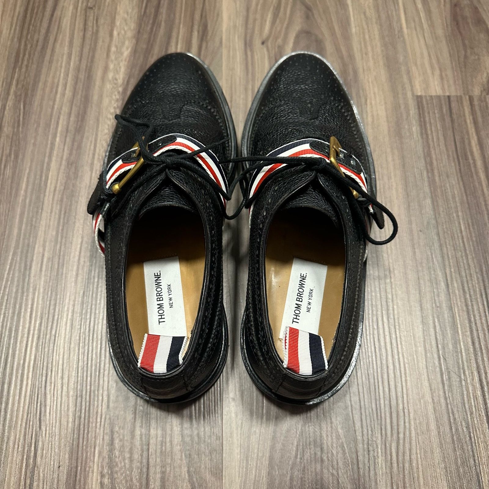 Thom Browne Rare Classic Thom Browne Wingtip with Strap US 7 | EU 40 Size US 7 / EU 40 - 3 Thumbnail