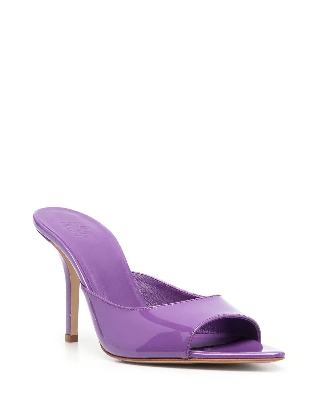 GIA BORGHINI GIABORGHINI Perni 100mm Patent Leather Purple Sandals Size US 9 / IT 39 - 10 Thumbnail