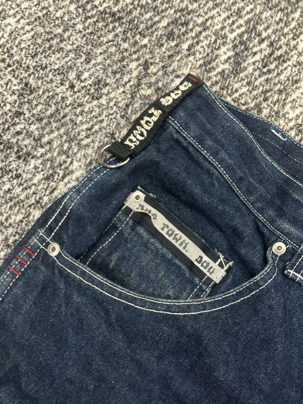 Dogtown × Vintage Vintage Dog Town Black Dragon Skate Baggy Jean Pants Size US 34 / EU 50 - 6 Thumbnail