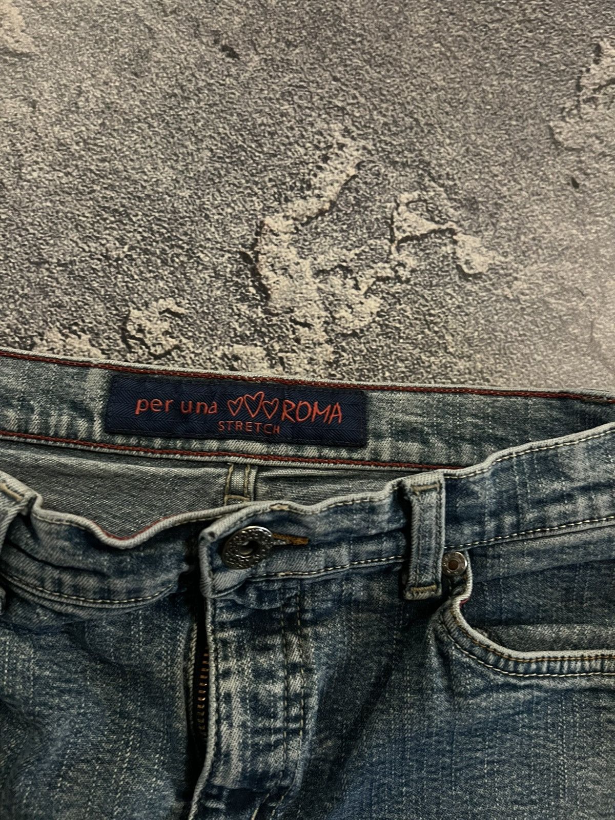 Vintage RARE Swag Light Flared Jeans / Archive Number Nine Style 90s Size US 28 / EU 44 - 6 Thumbnail