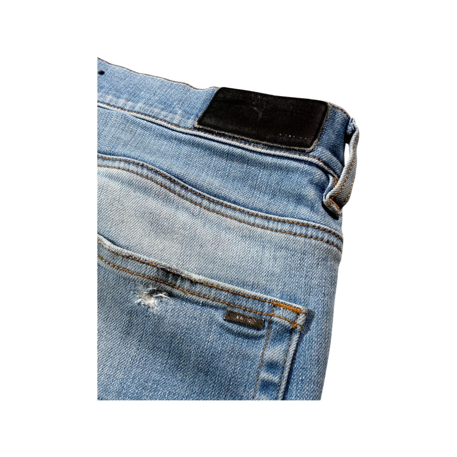 Amiri Amiri Aloha Patch MX1 Light Wash Jeans Size US 32 / EU 48 - 6 Thumbnail