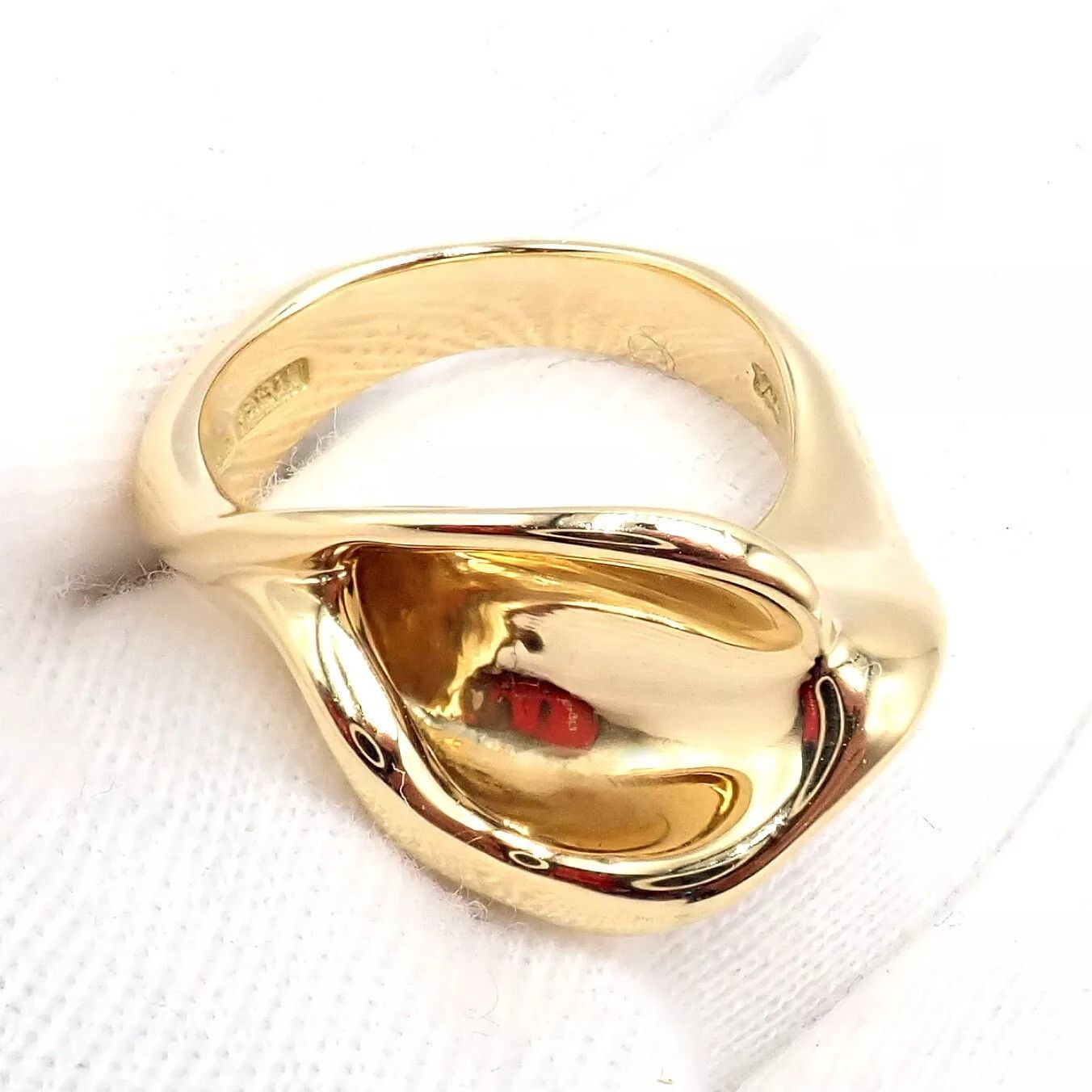 Tiffany & Co. Tiffany & Co. 18k Yellow Gold Peretti Calla Lily Ring Sz 5 Size ONE SIZE - 6 Thumbnail