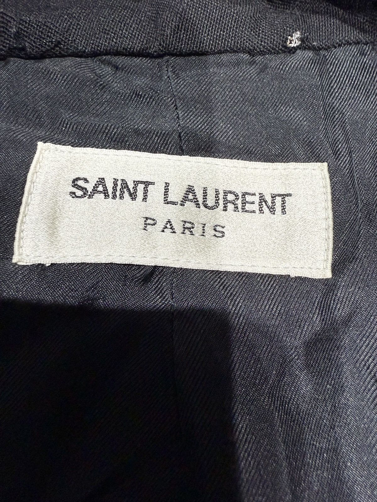 Hedi Slimane × Saint Laurent Paris Saint Laurent - HEDI SLIMANE - FW15 Silhouette Camou Blazer Size 46S - 6 Thumbnail