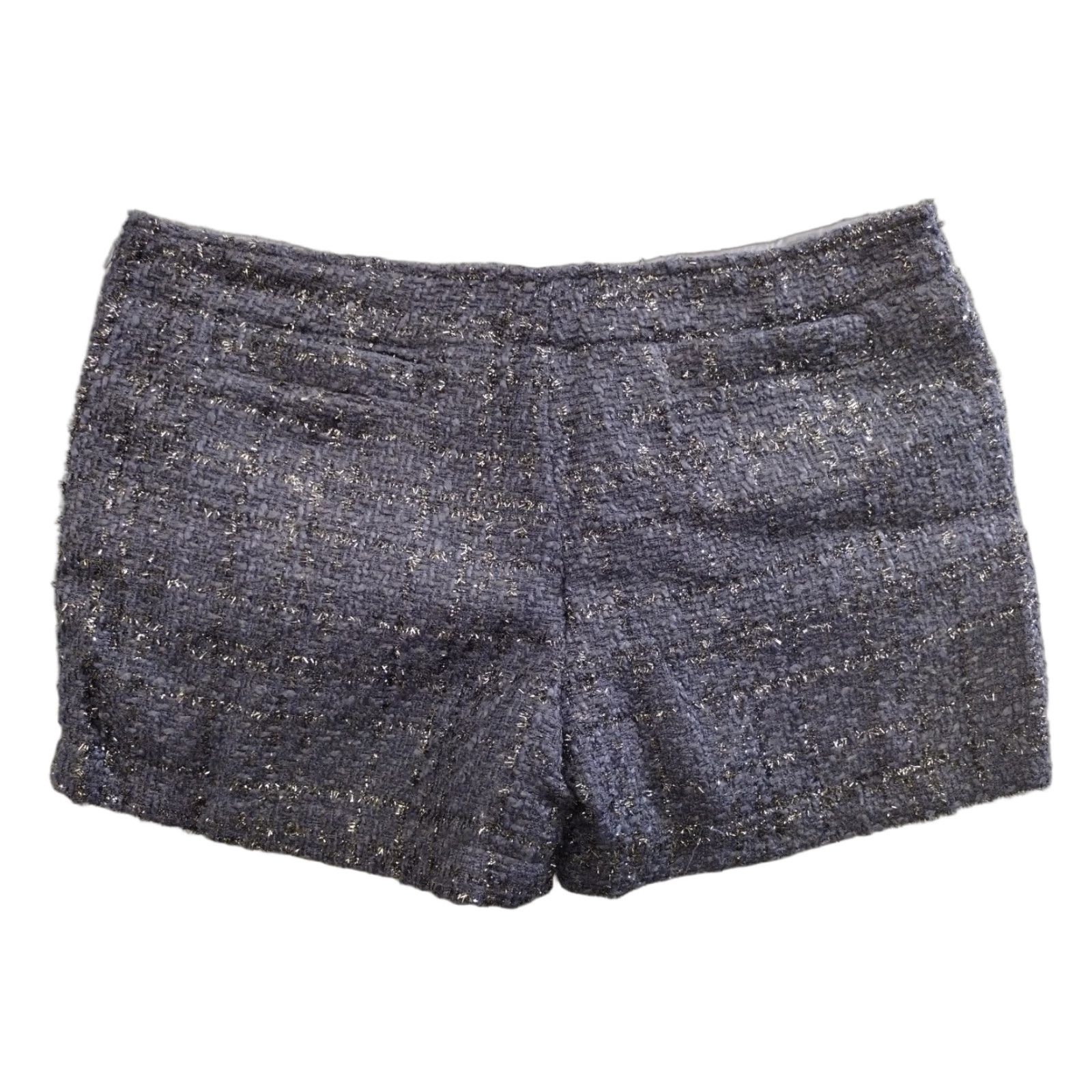 Vintage Codigo Skort Shirt Womens Blue S Tweed Sparkly Zip 90s Casual Short Rise Mid Polyester Size 28" / US 6 / IT 42 - 1 Thumbnail