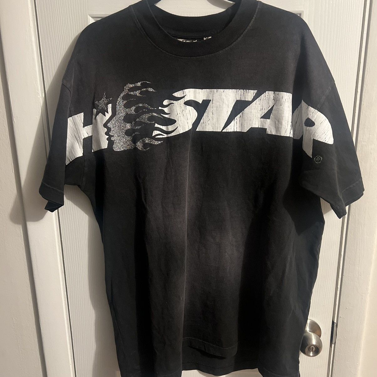 HELLSTAR STUDIOS Glitter logo T-Shirt Size M