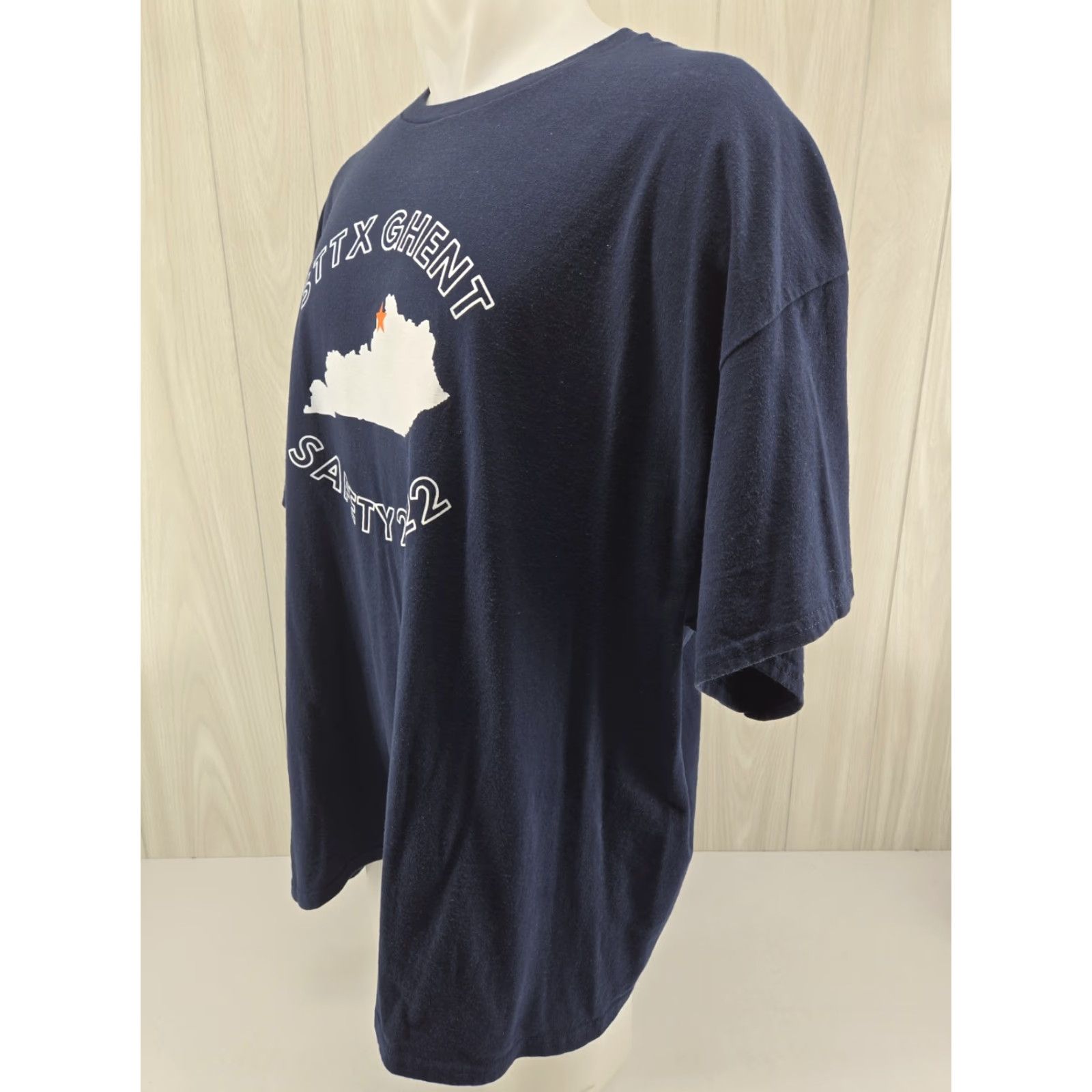 Gildan Gildan T-Shirt SPOT Steel Technologies STTX Ghent Safty 2022 Kentucky KY Blue 3XL Short Sleeve Graphic Tee Men Regular Size US XXL / EU 58 / 5 - 4 Thumbnail