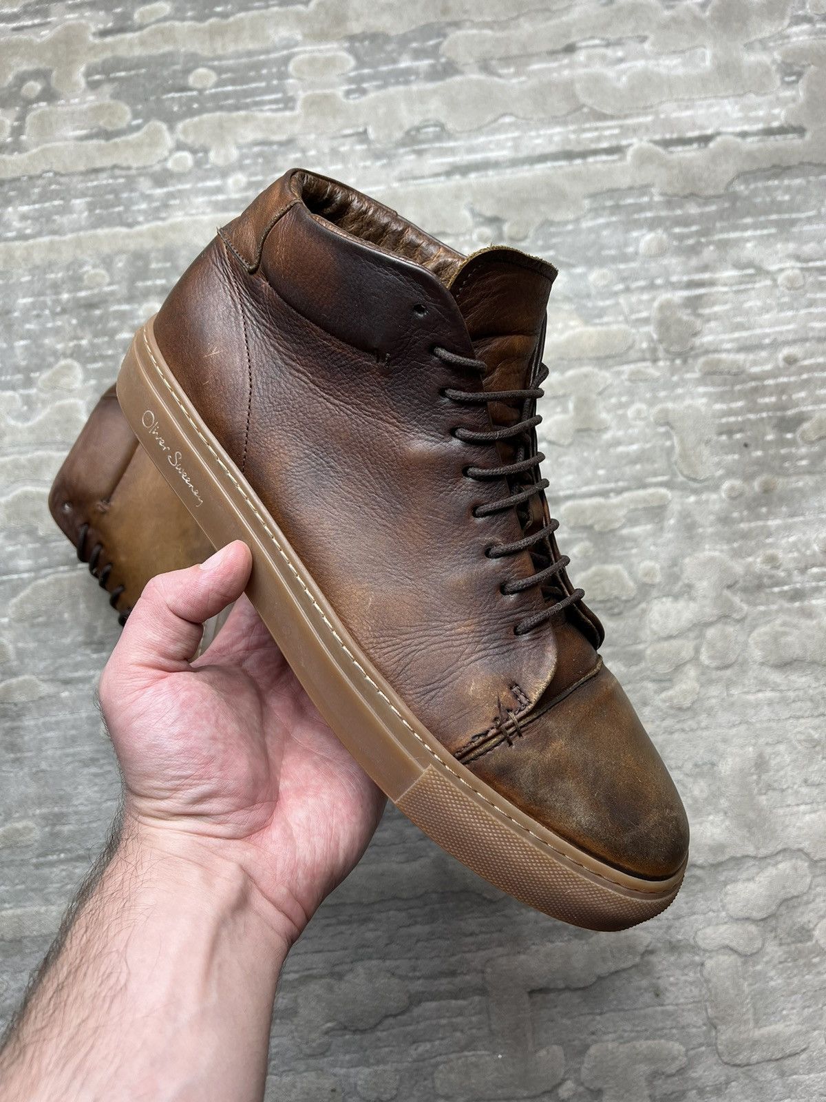 Oliver Sweeney nova shoes sneakers hi top leather sale