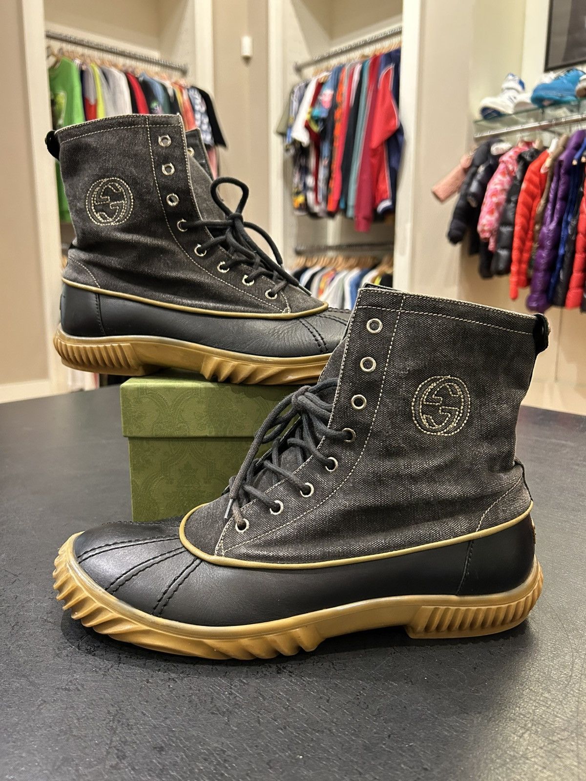Gucci Gucci Canvas Boots Size US 10 / EU 43 - 1 Thumbnail