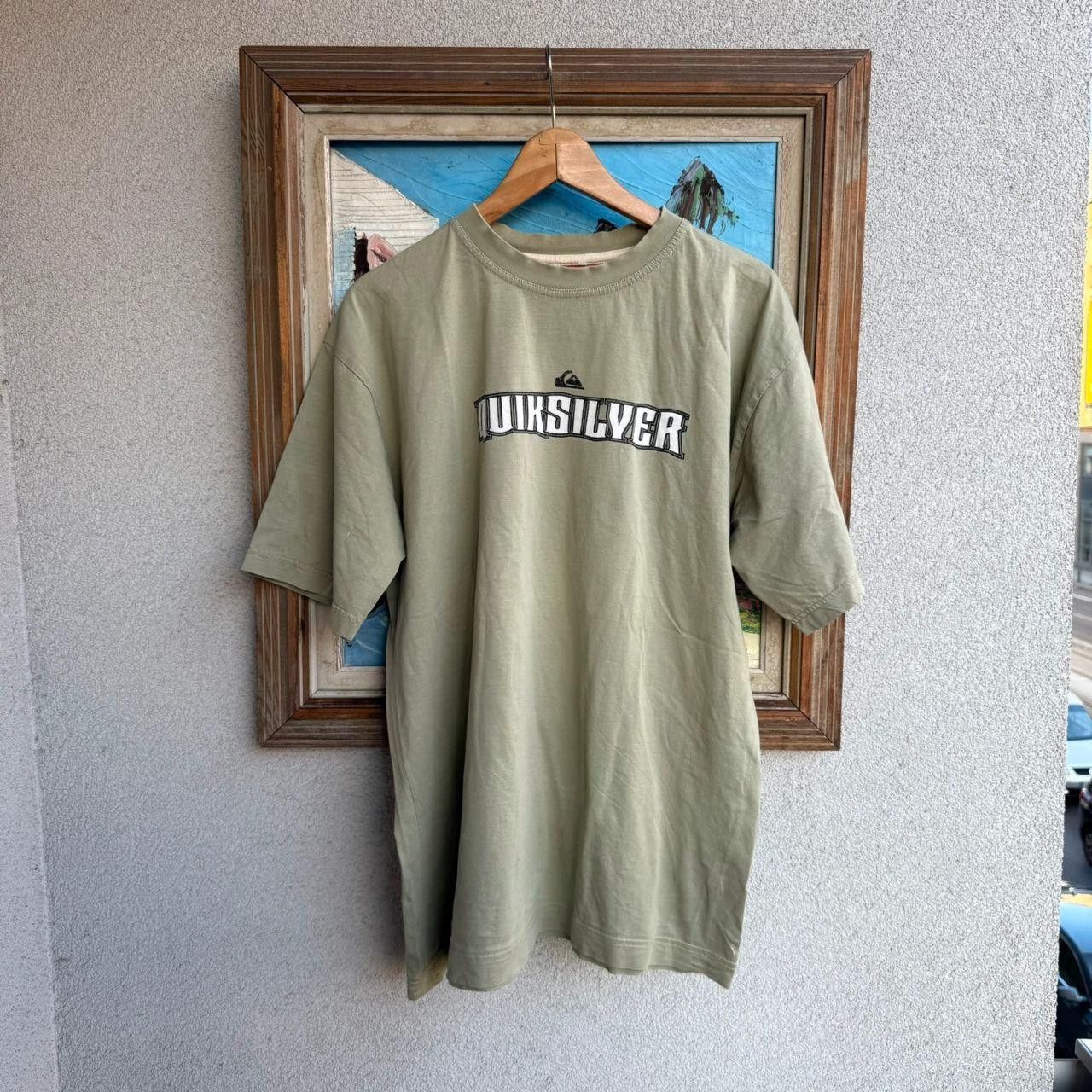 Quiksilver Quicksilver T shirt Tee Surf Skateboarding 90s Beige Size US XL / EU 56 / 4 - 1 Thumbnail