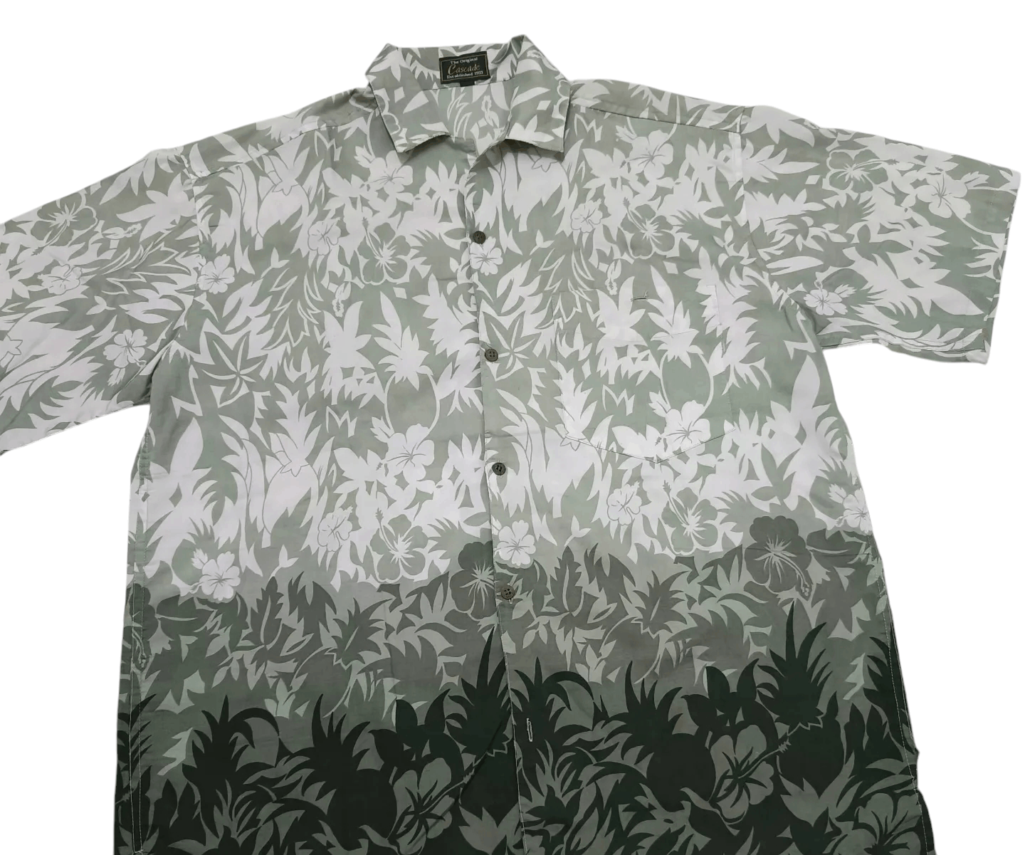 Vintage Vintage Cascade Floral Pattern Hawaiian Aloha Shirt Medium Size US M / EU 48-50 / 2 - 3 Thumbnail