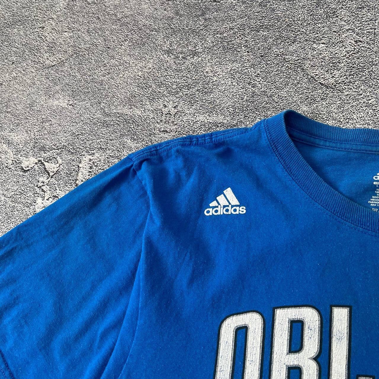 Adidas Vintage Adidas Blue Cotton T-Shirt Howard #12 Ordlando Big Size US L / EU 52-54 / 3 - 10 Thumbnail
