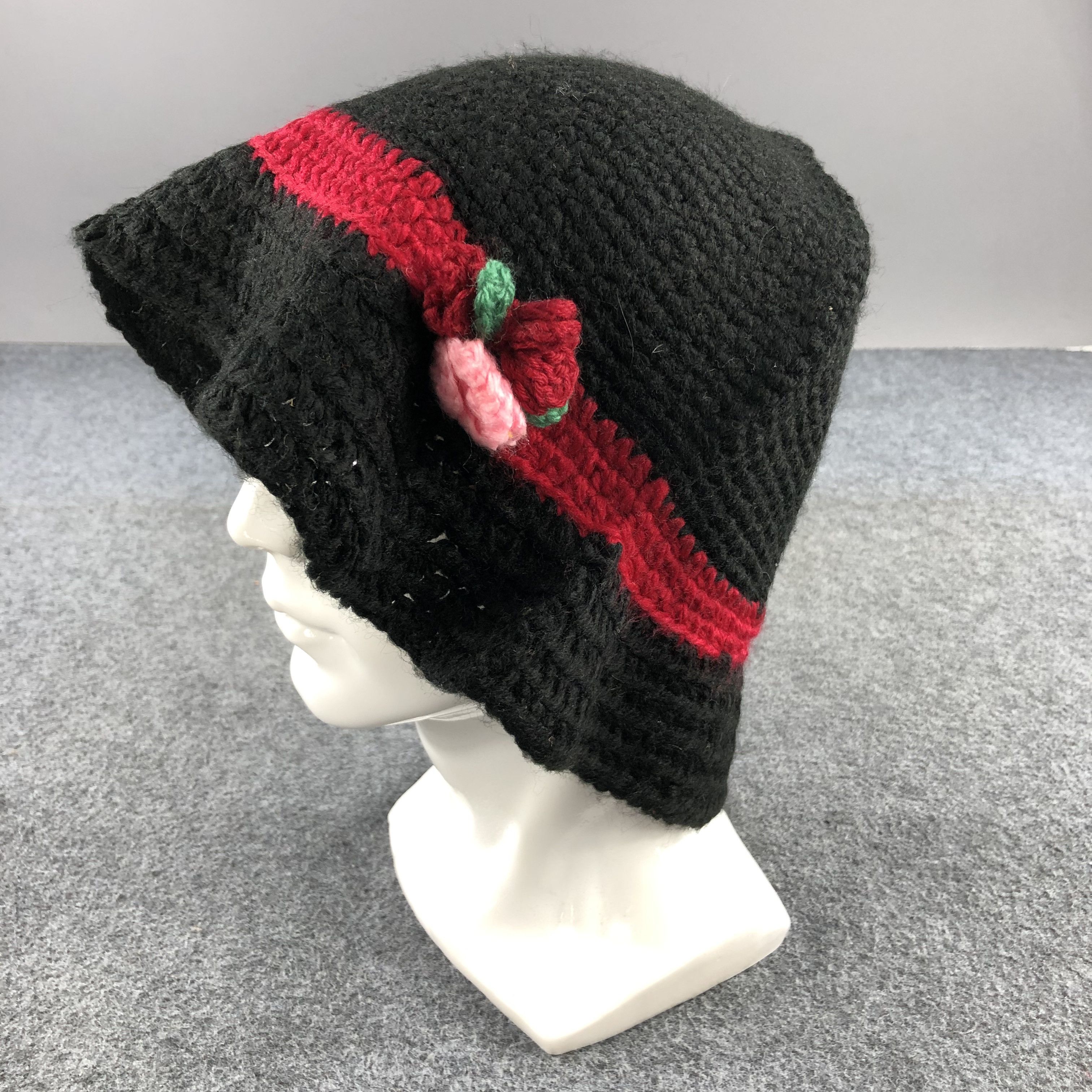 image of Vintage x Winter Session Unknown Crochet Beanie Snowcap Snow Hat Winter Hat B290, Men's