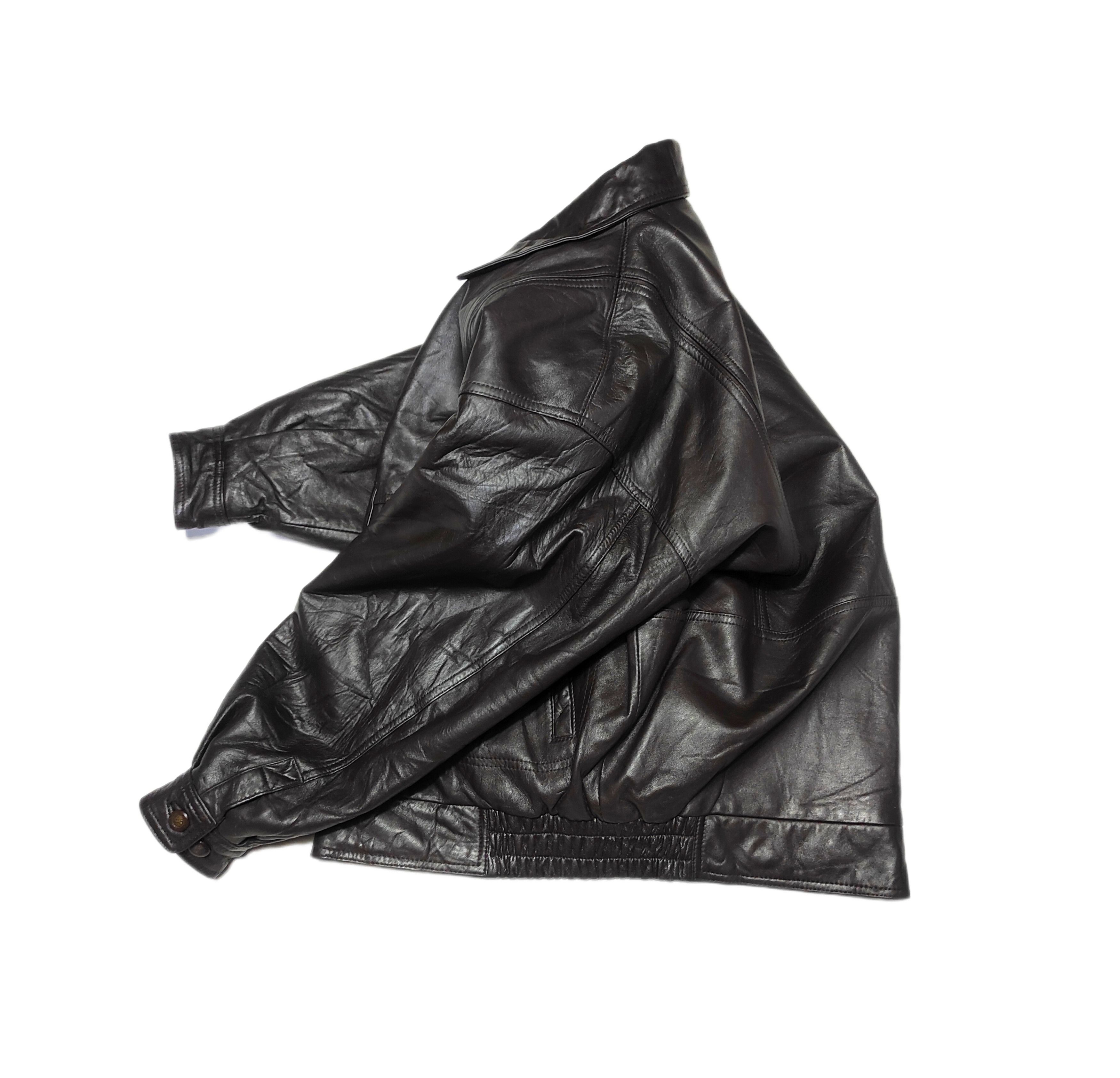 Yves Saint Laurent Beautiful Yves Saint Laurent Bomber jacket Genuine Leather Size US L / EU 52-54 / 3 - 2 Thumbnail