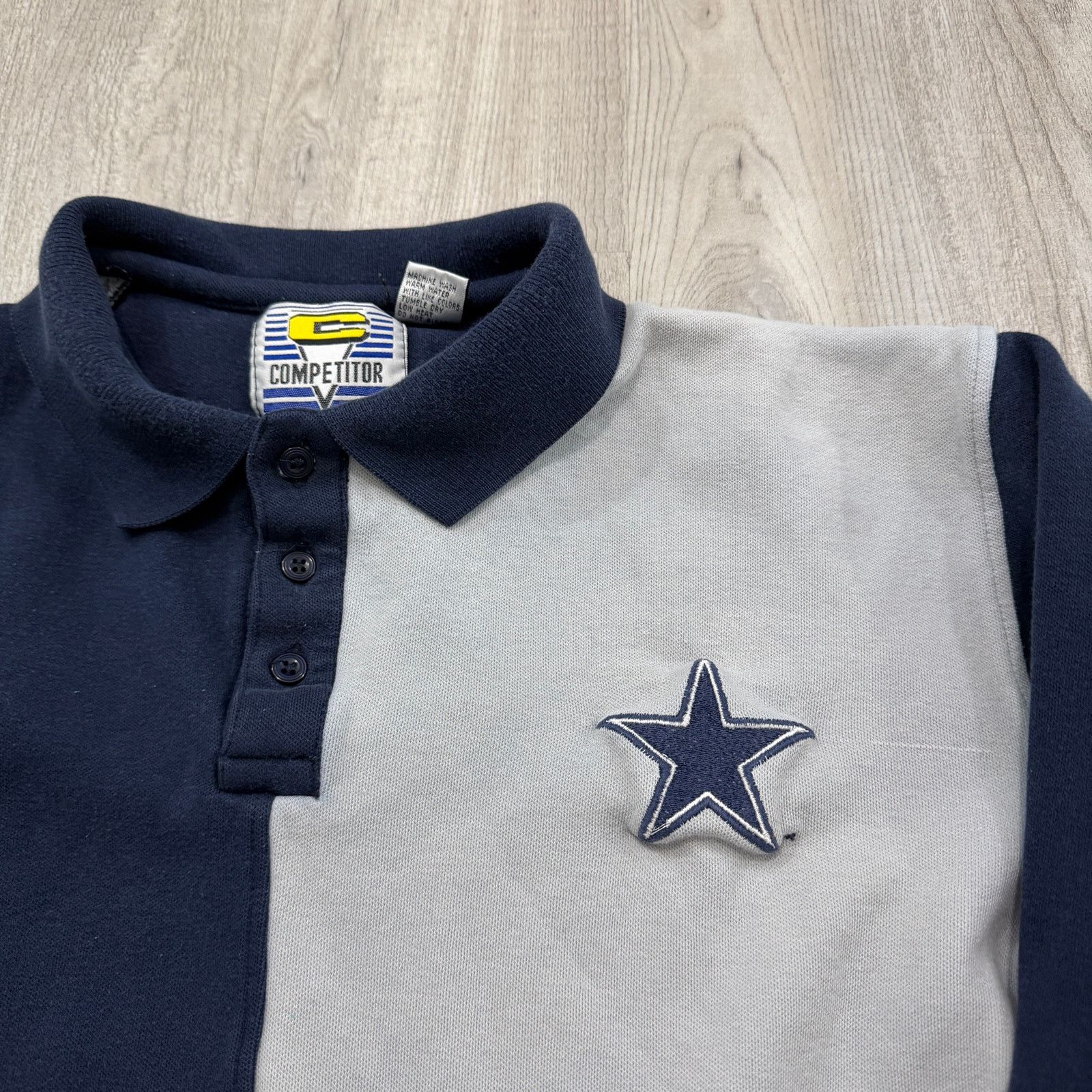 Vintage Vintage Dallas Cowboys Rugby Shirt Men's Large Gray Blue Size US L / EU 52-54 / 3 - 3 Thumbnail
