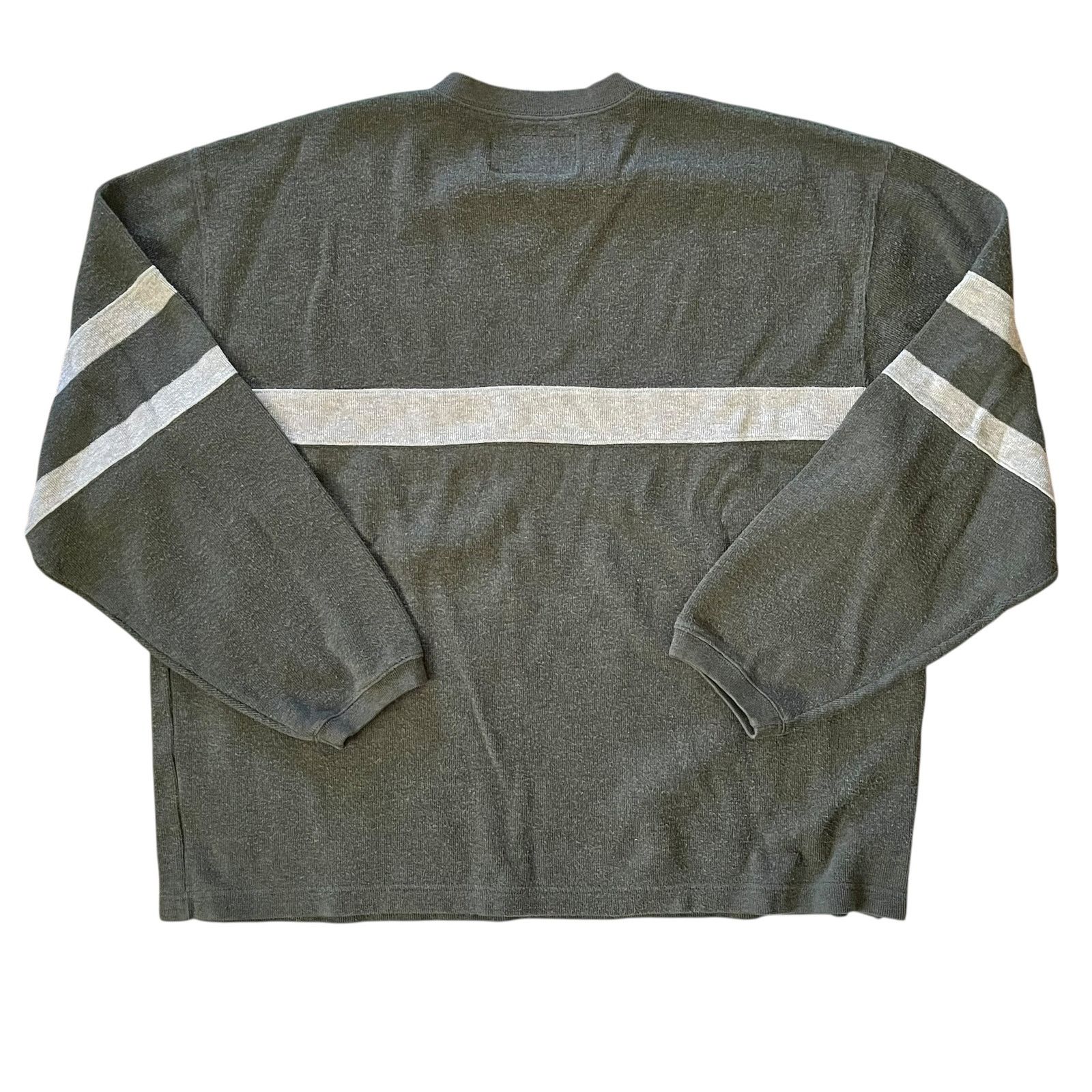 Abercrombie & Fitch × Vintage 1990s Abercrombie & Fitch Vintage Olive Green Cotton Sweater Size US XL / EU 56 / 4 - 2 Thumbnail