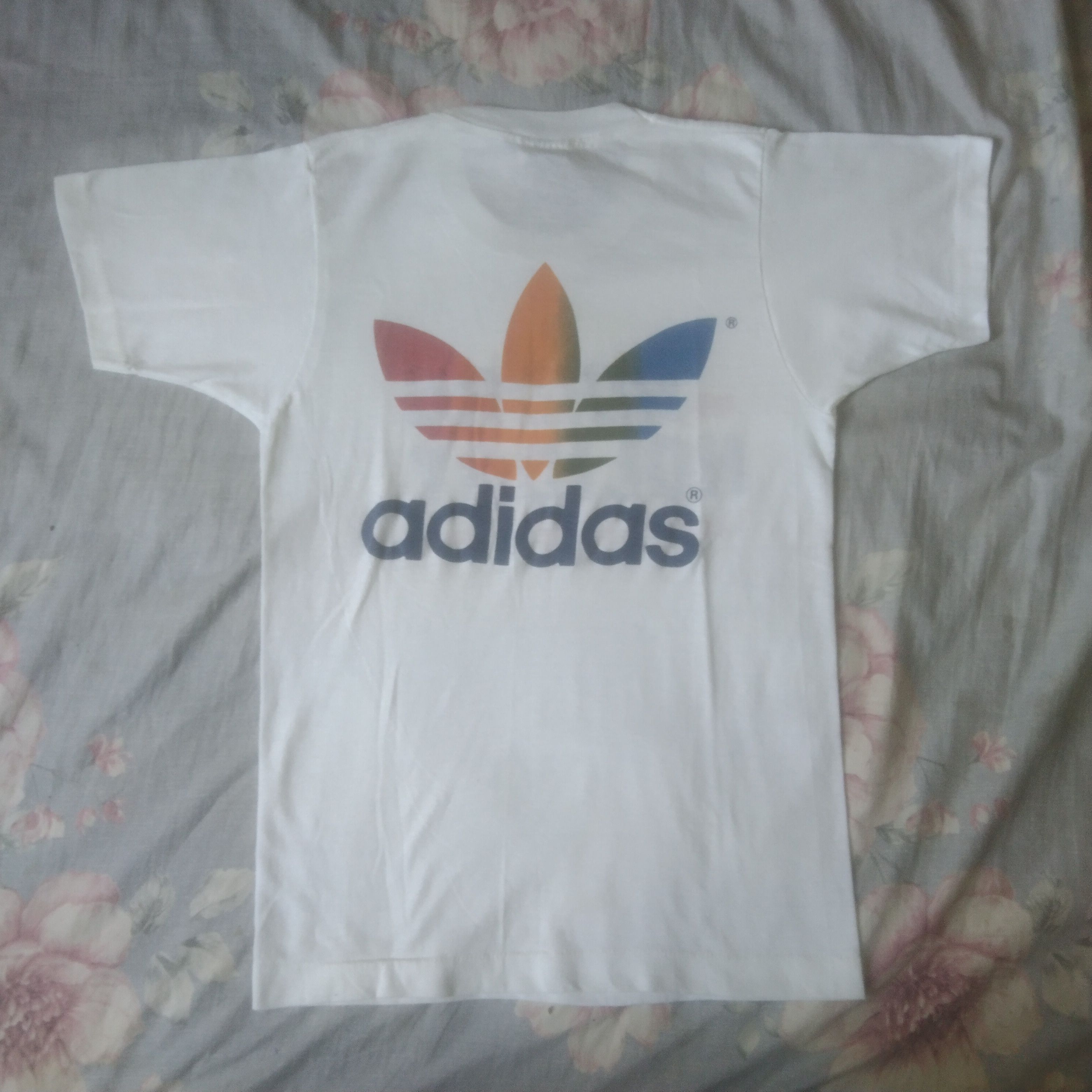 Adidas × Vintage Vintage 80's Adidas Trefoil Rainbow Tennis Championships Size US XS / EU 42 / 0 - 1 Thumbnail