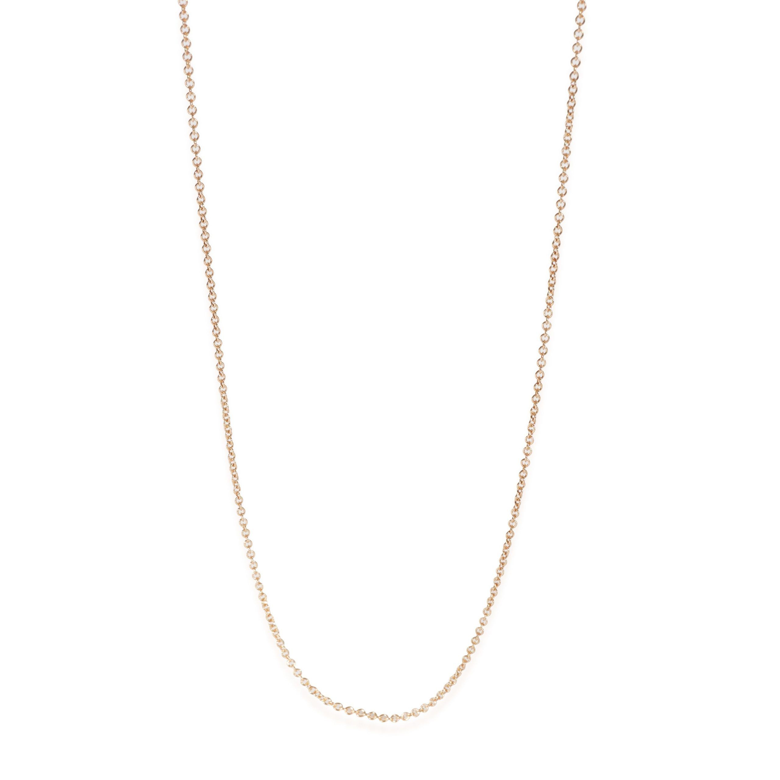 image of Tiffany Co 18K Rose Gold Tiffany & Co. 18 Inch Chain In 18K Rose Gold, Women's