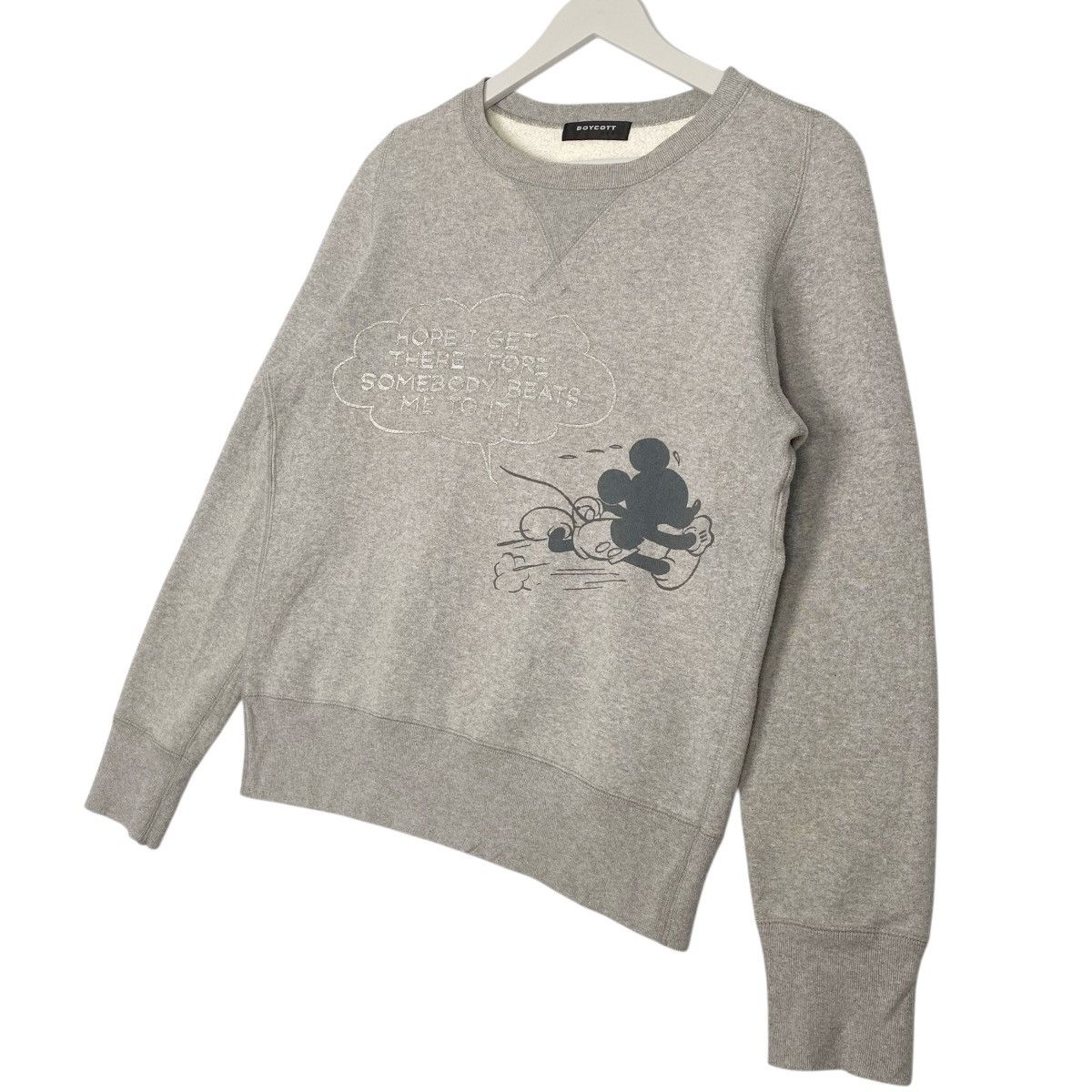 Vintage Vintage Boycott Cartoon Big Logo Crewneck Sweatshirt Gray Size US M / EU 48-50 / 2 - 2 Thumbnail