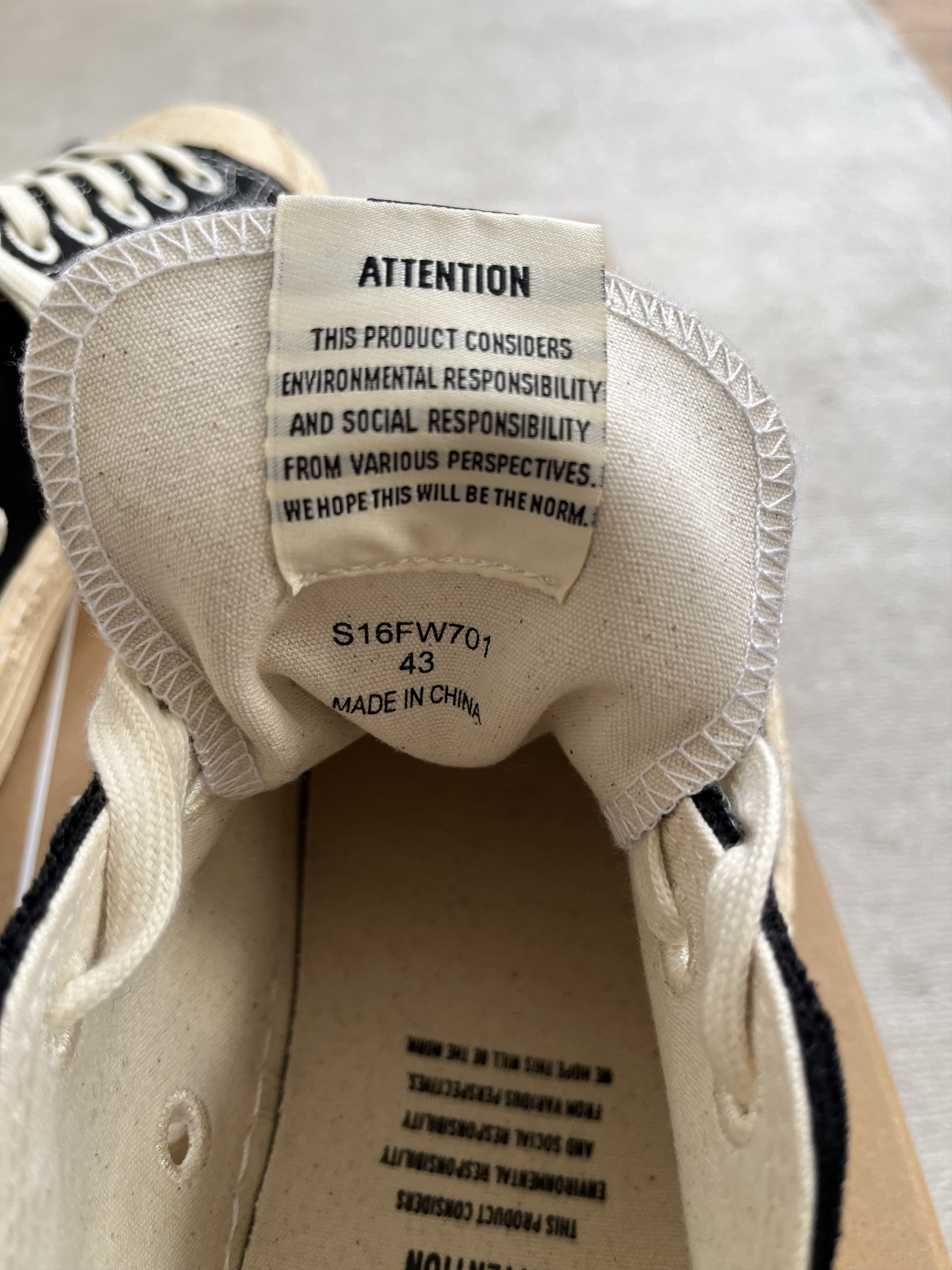 Maison MIHARA YASUHIRO ROY" PAST Sole Canvas Low-top Sneaker Size US 10 / EU 43 - 5 Thumbnail
