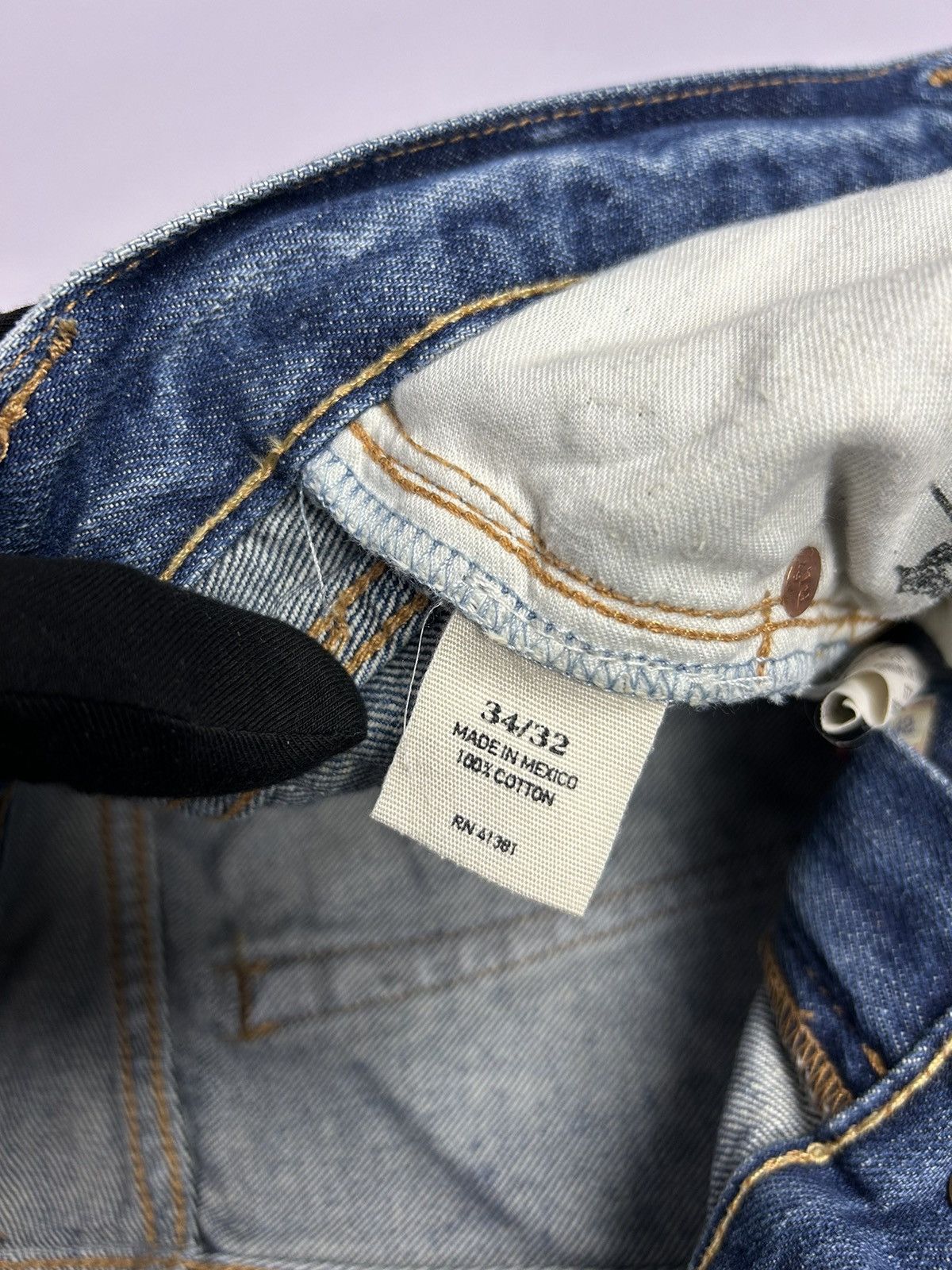 Polo Ralph Lauren × Ralph Lauren × Vintage Polo Ralph Lauren Slim Fit Blue Jeans Wash Stratford Jeans Size US 34 / EU 50 - 6 Thumbnail
