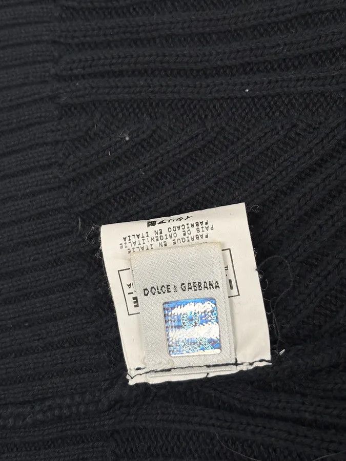 Dolce & Gabbana 2000s Dolce & Gabbana Black Wool Zip-Up Sweater Size US S / EU 44-46 / 1 - 8 Thumbnail