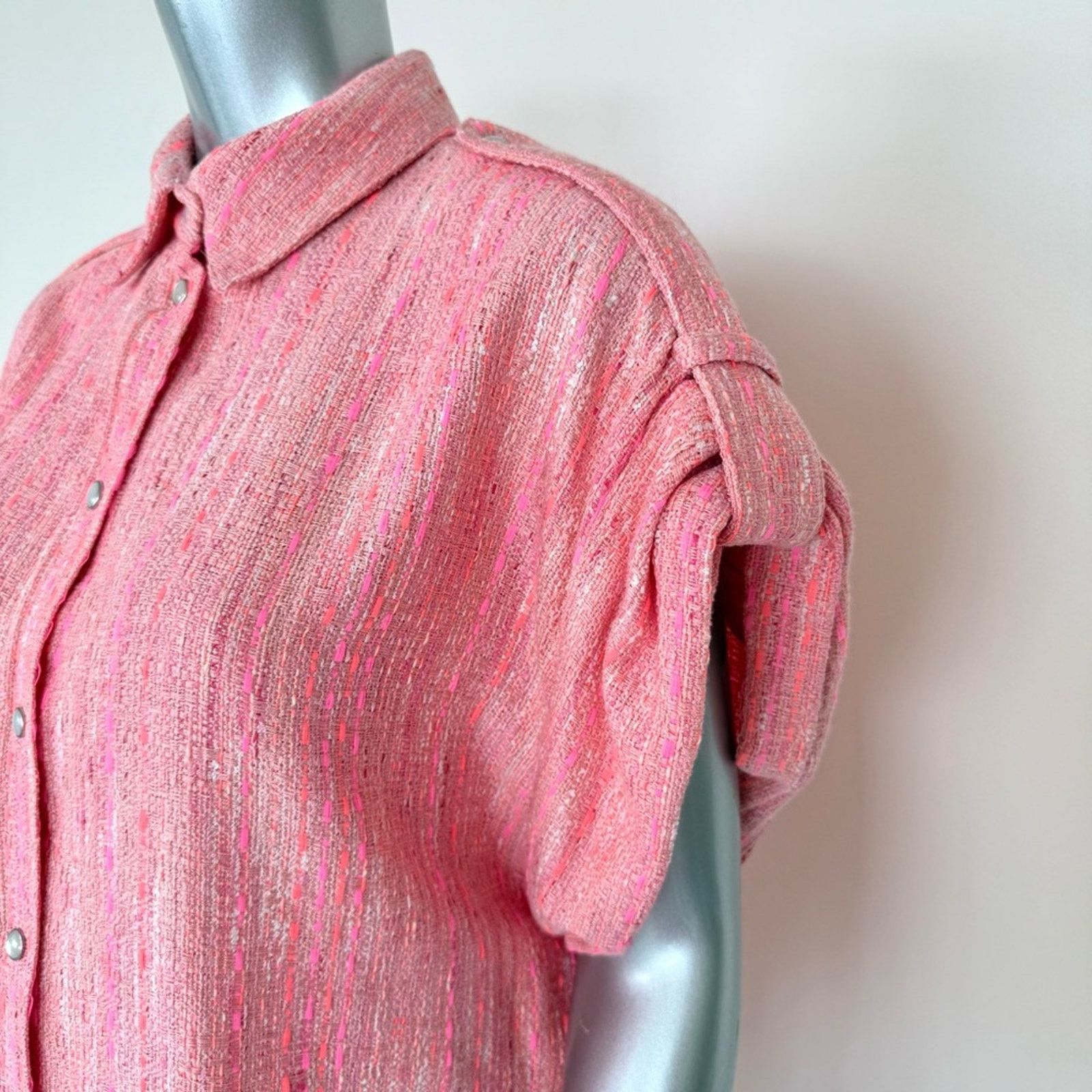 Iro NWT!!! IRO Paris tweed shirt/jacket size 34FR or 4US 495$ Size S / US 4 / IT 40 - 3 Thumbnail