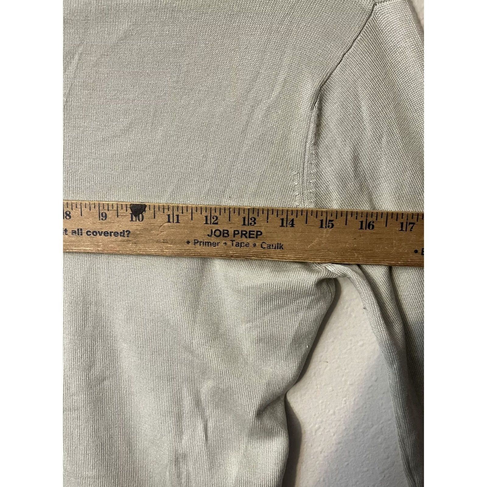 Banana Republic Banana Republic Silk Blend Sweater Top V Neck Long Sleeve Basic Small Gray Women Size S / US 4 / IT 40 - 5 Thumbnail
