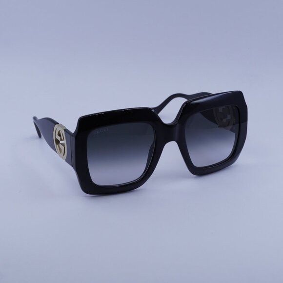 Gucci Gucci GG1022S 001 Sunglasses Black Square Frame, Grey Lenses Size ONE SIZE - 5 Thumbnail