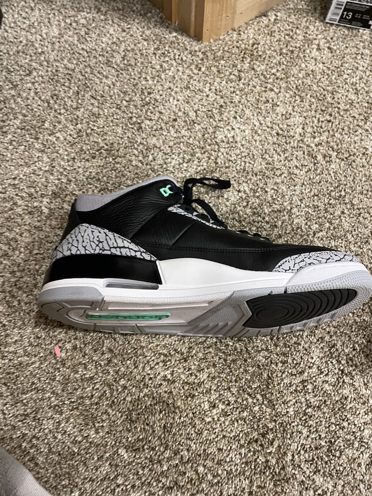 Jordan Brand Jordan 3 Green Glow Retro Size US 13 / EU 46 - 4 Thumbnail